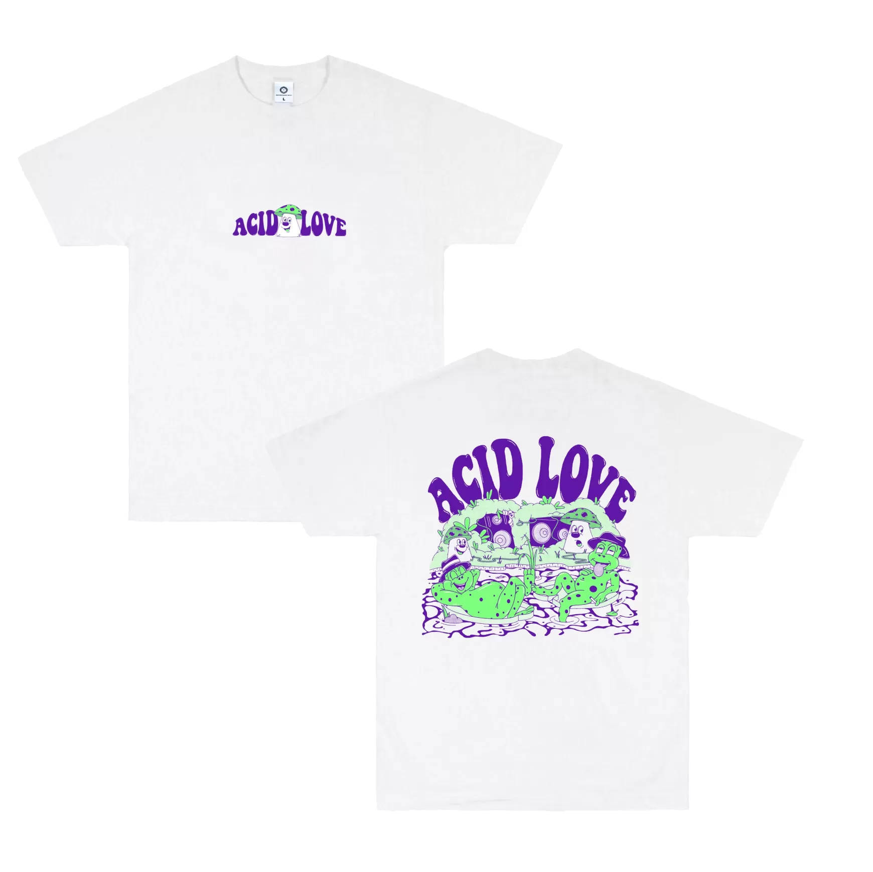 ACID LOVE 0.06 'Journey' Tee - White Cheap