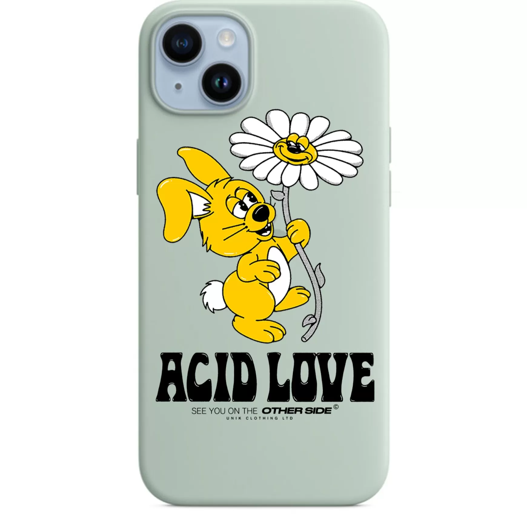 ACID LOVE 'Other Side' Phone Case - Sage Green Store