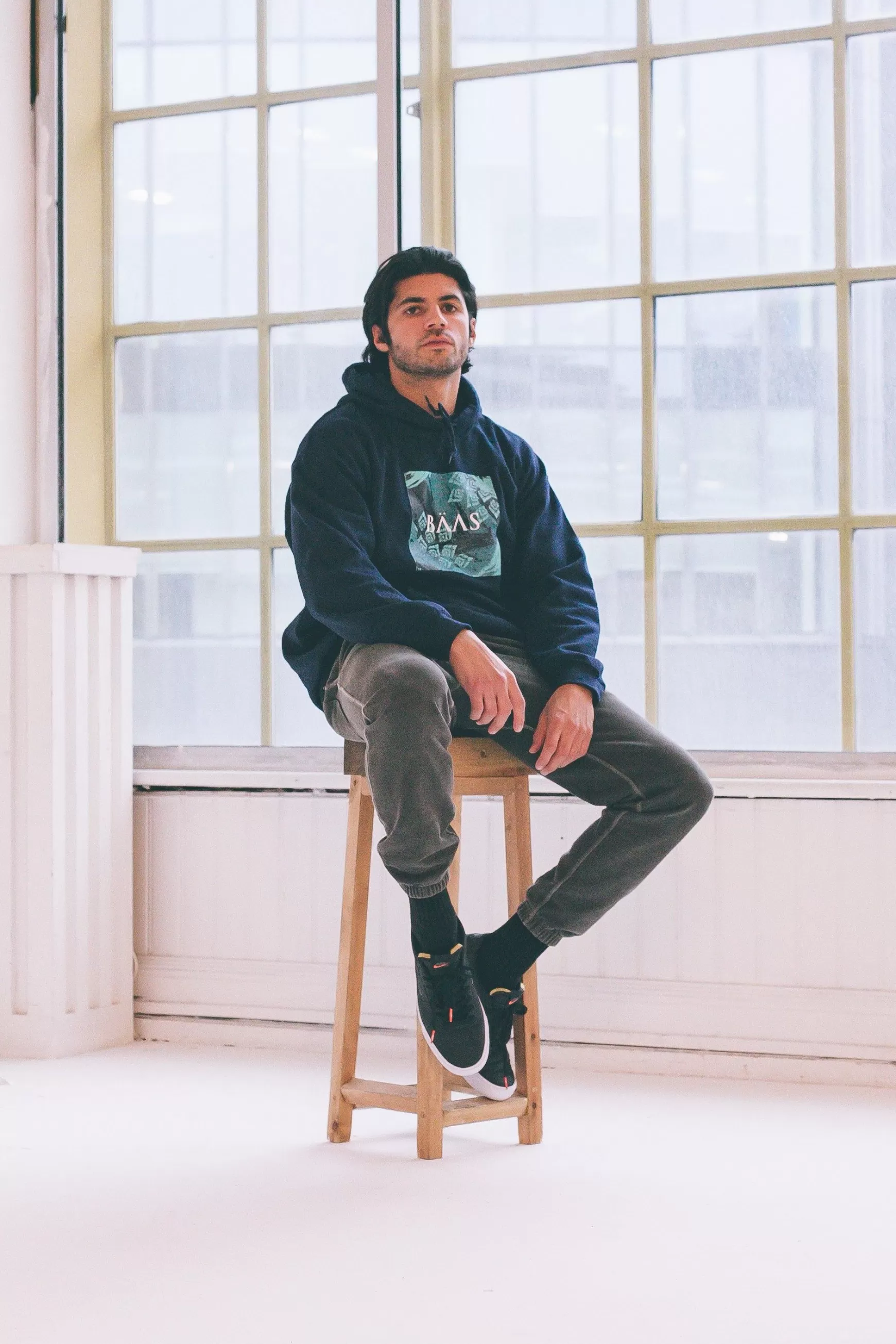 BÄAS Baas Box Hoodie - Navy Online