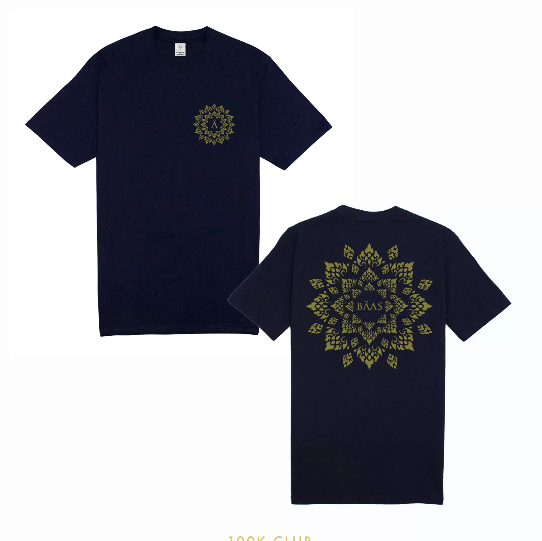 BÄAS Baas 'Mandala' Tee - Navy *100K Club* Cheap