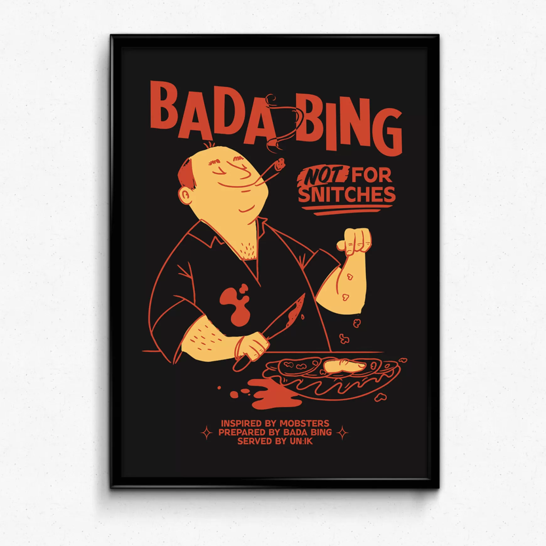 Bada Bing X Un:Ik 'snitches' Print Best Sale