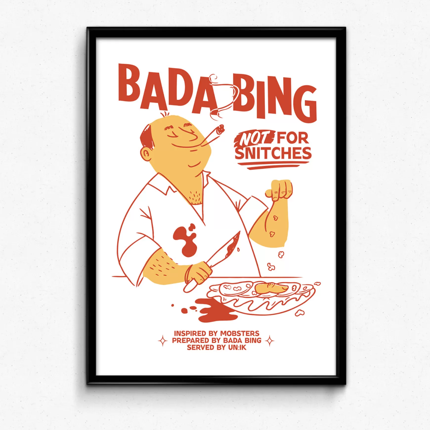 Bada Bing X Un:Ik 'snitches' Print Best Sale