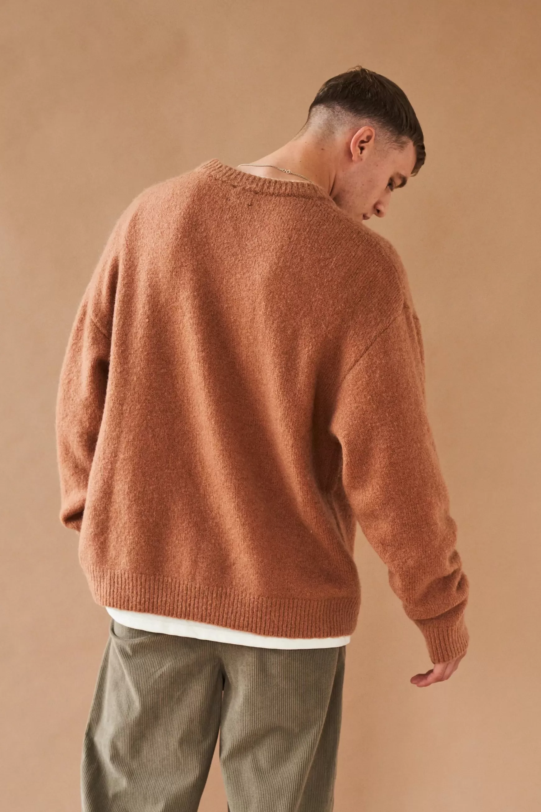 bound 'Baxter' Mohair Blend Sweater - Rust Shop