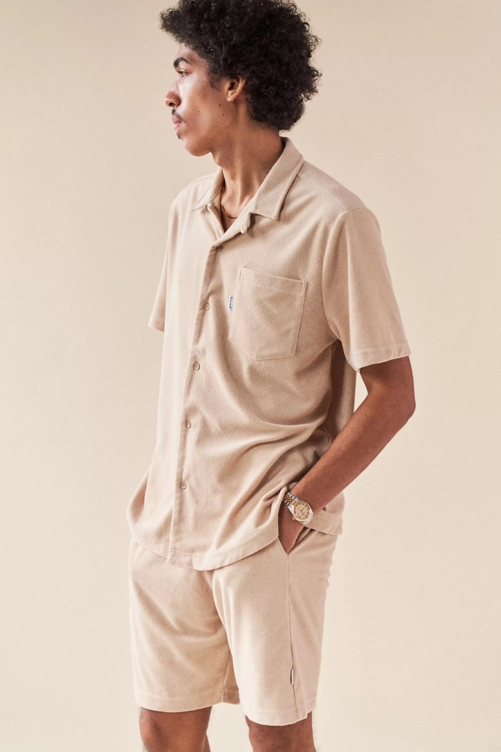 bound 'Beige Terry Towel' Shirt Cheap