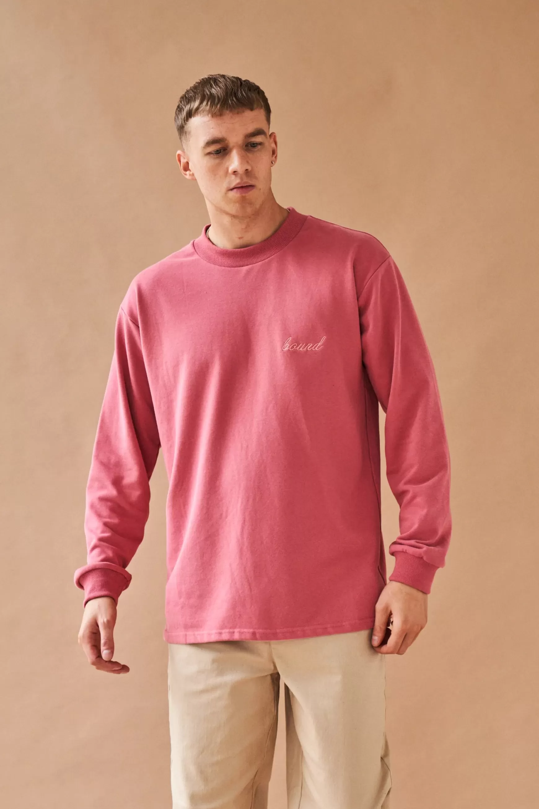 bound 'Berry Script' Embroidered Longsleeve Tee Best