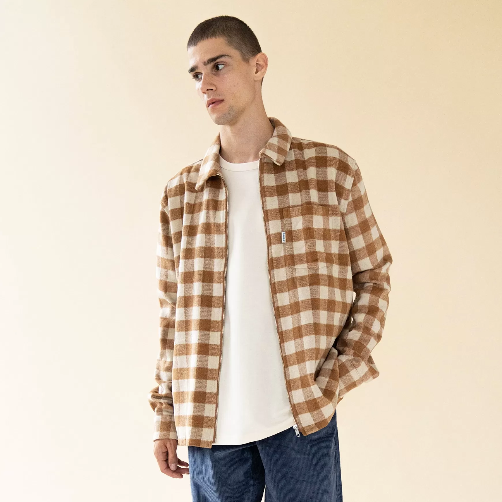 bound 'Butterscotch' Flannel Overshirt Flash Sale