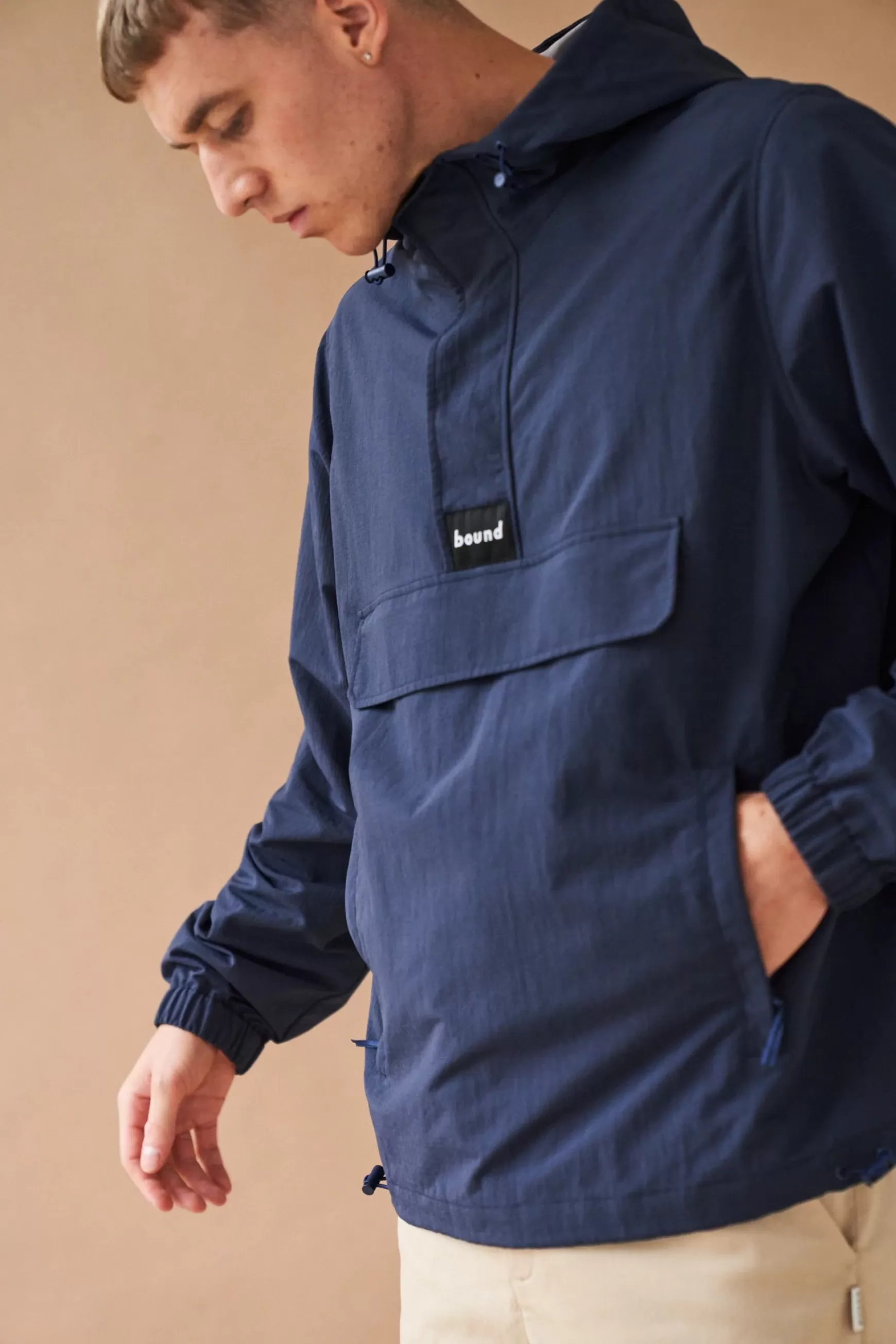 bound 'Didsbury' Smock - Navy Blue Cheap