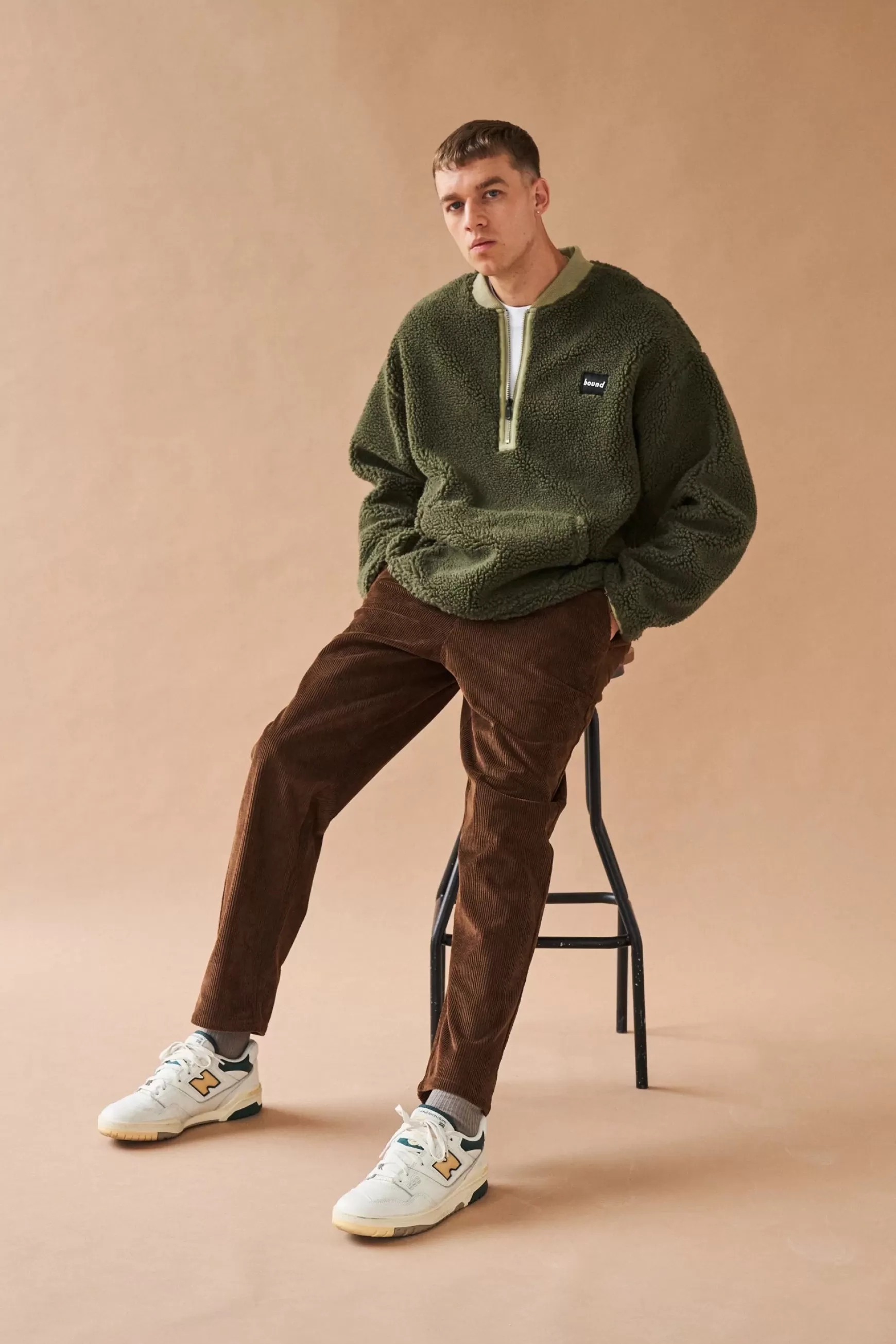 bound 'Forest' Half Zip Fleece Pullover Fashion