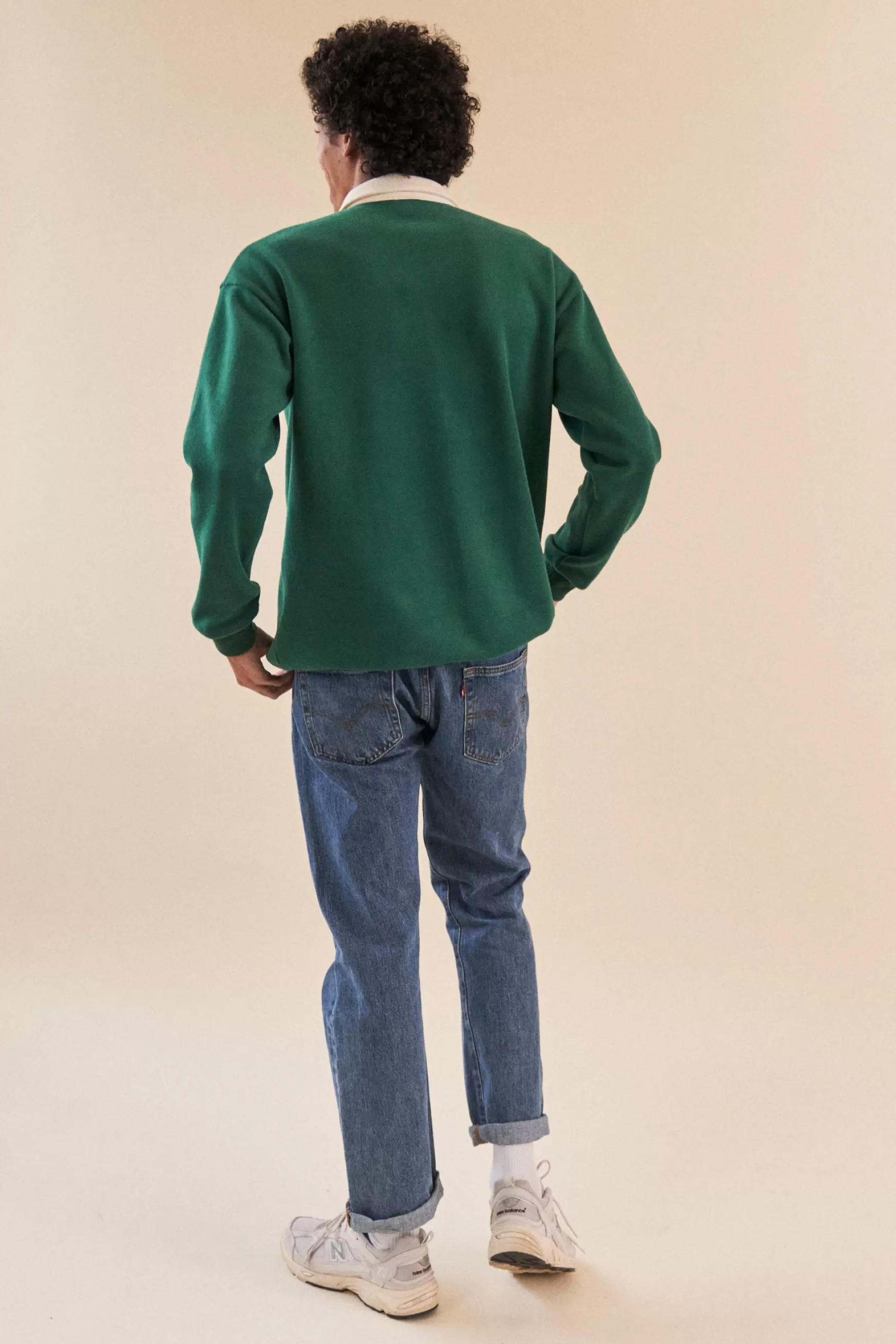 bound 'Kelly' 1/4 Zip Polo Sweater Sale