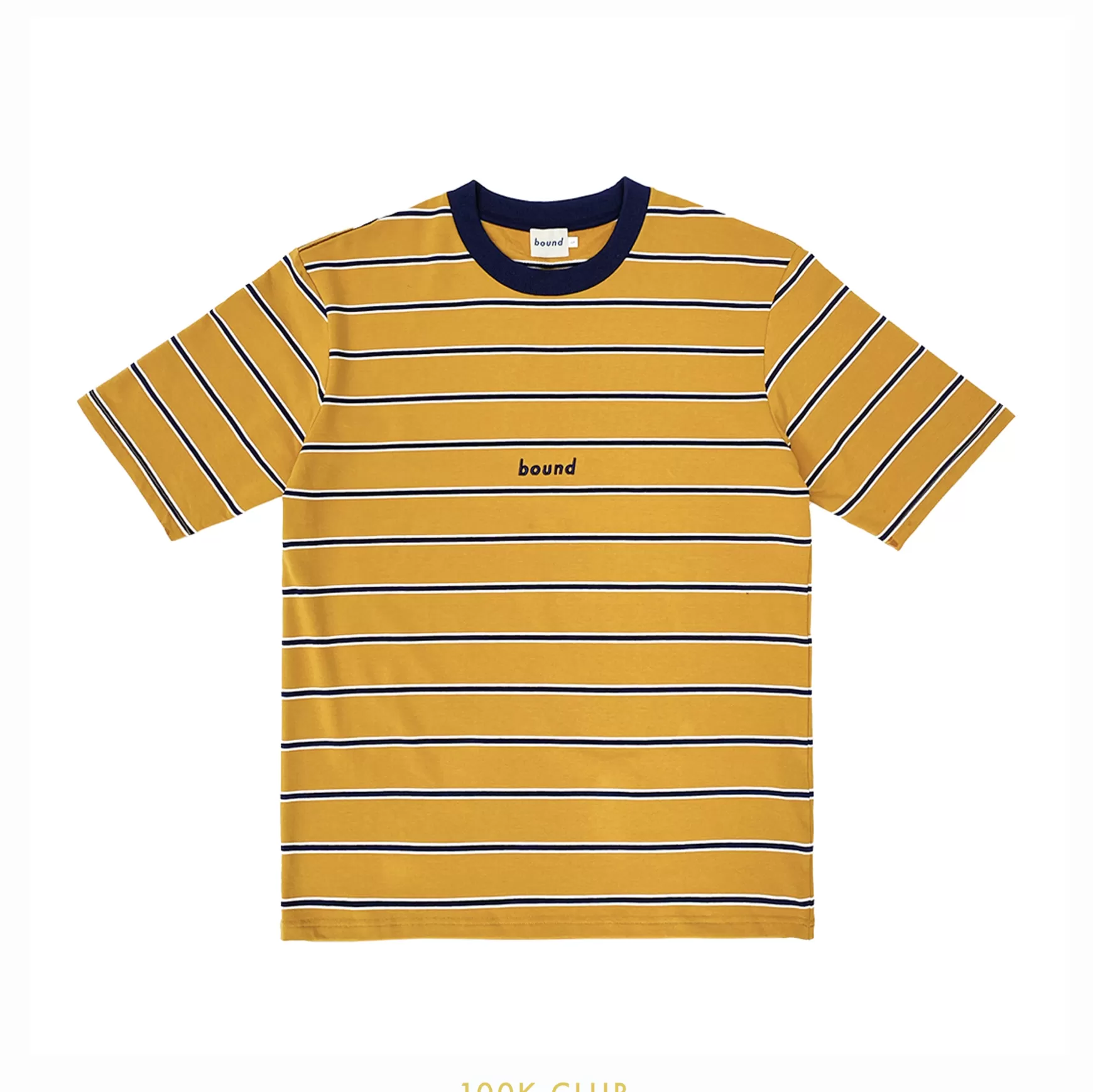 bound 'Mustard' Stripe Tee *100K Club* New