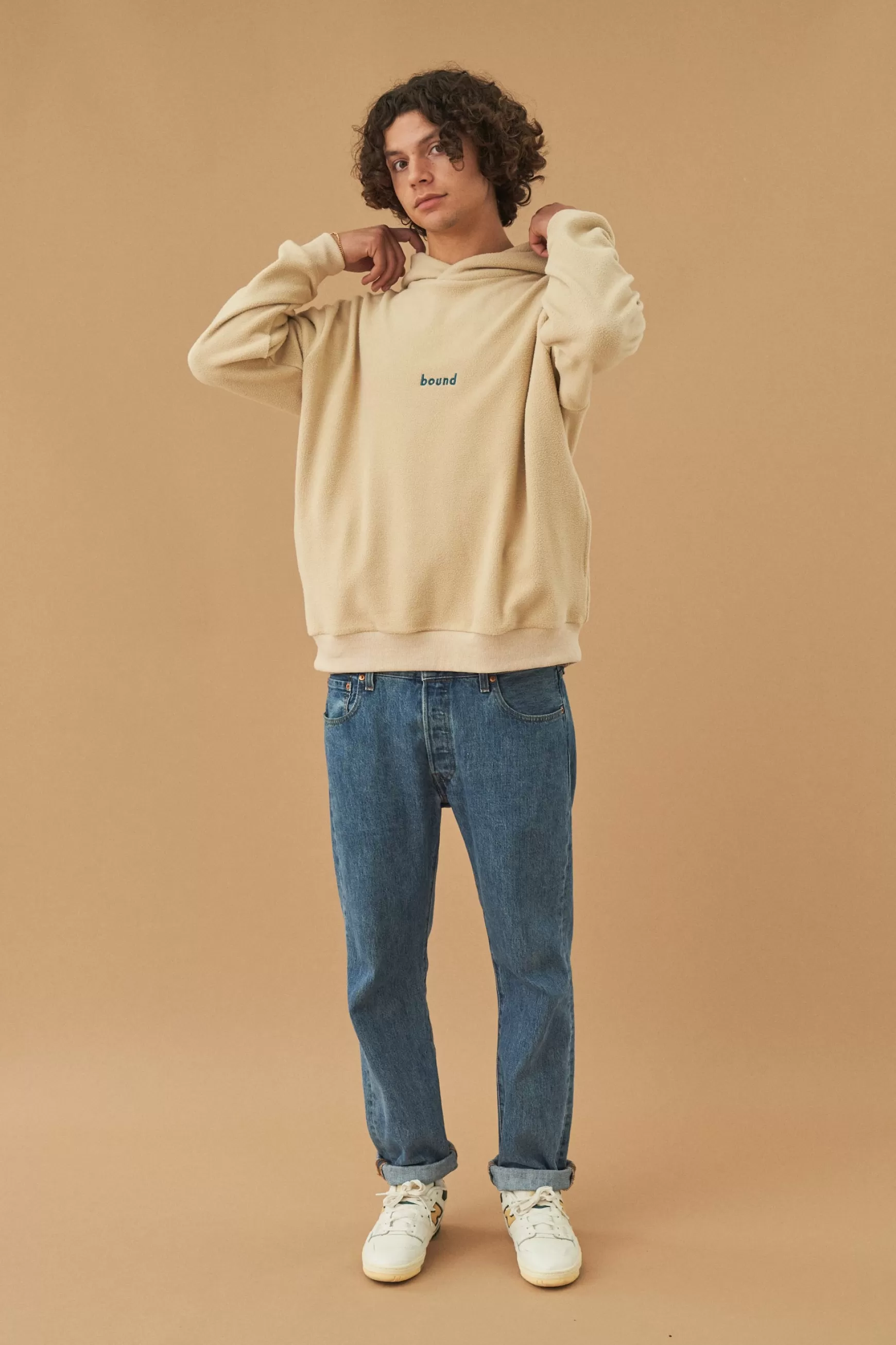 bound 'Oatmeal Reverse Fleece' Hoodie Online