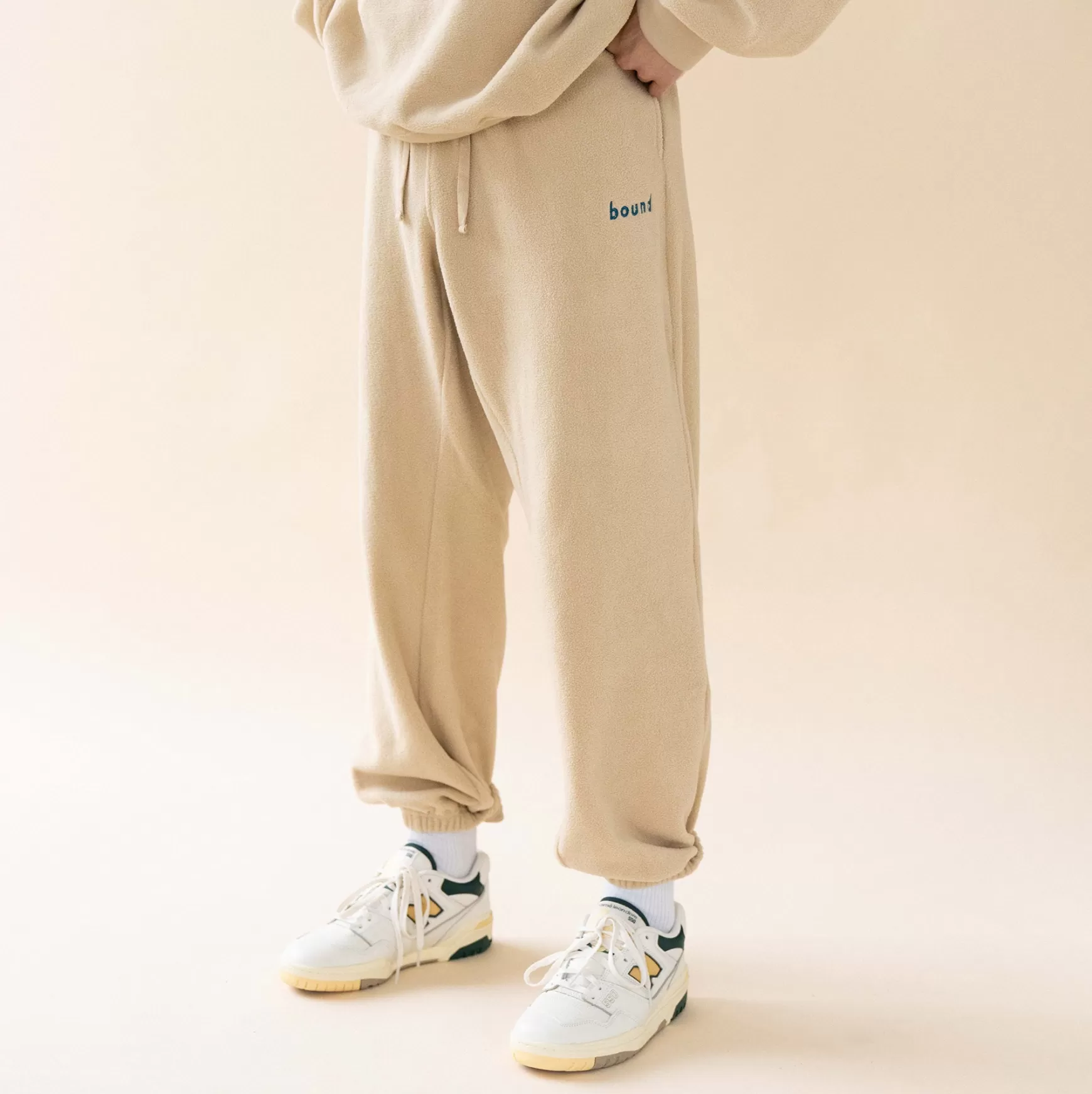 bound 'Oatmeal Reverse Fleece' Joggers Cheap