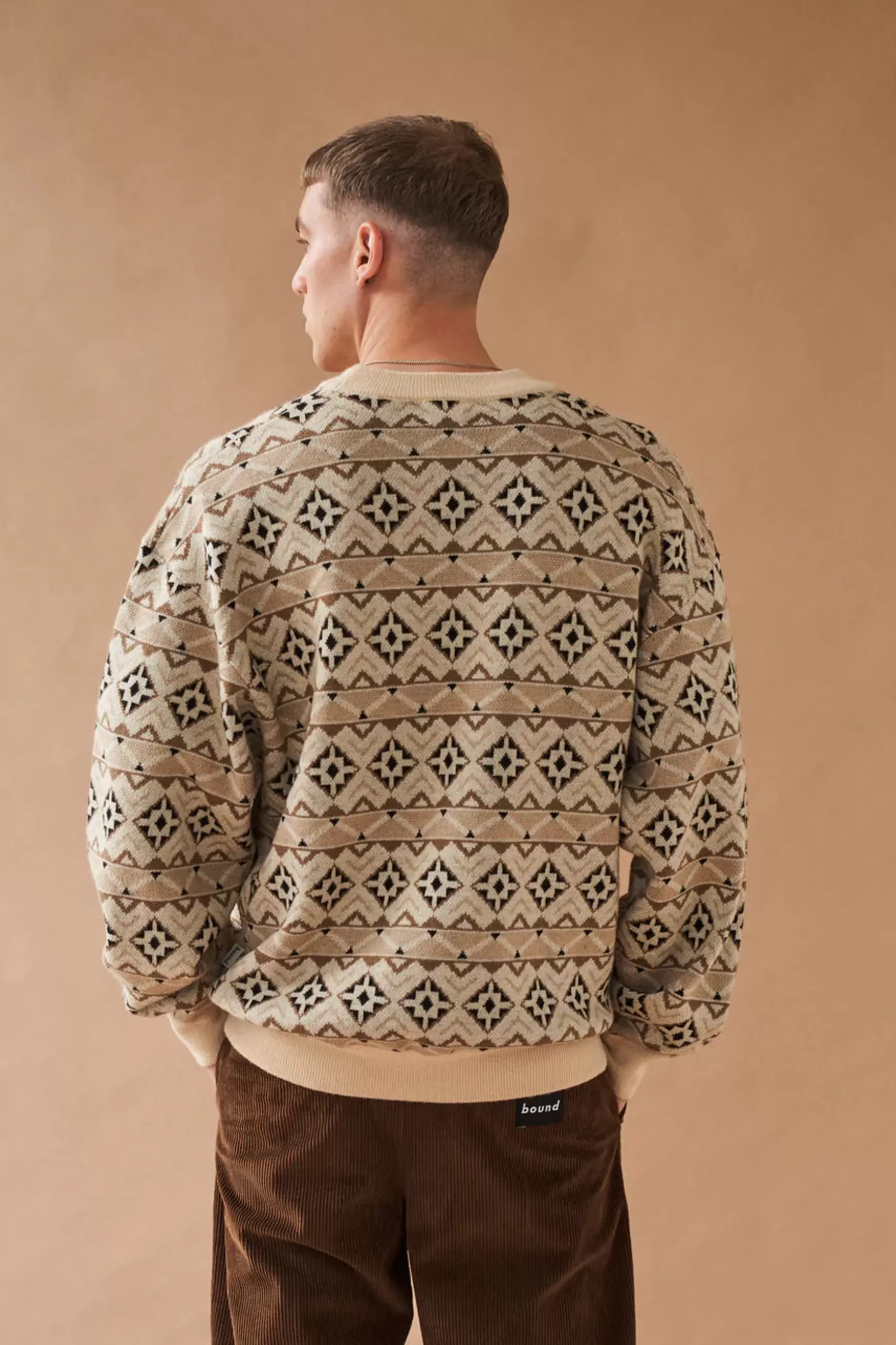 bound 'Oslo' Pattern Wool Sweater Cheap