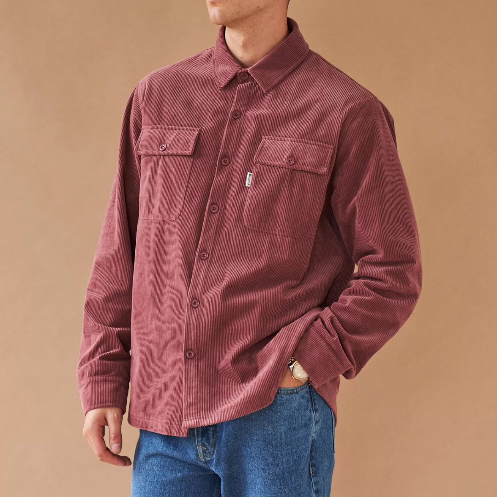 bound 'Rouge' Corduroy Button Up Overshirt Discount