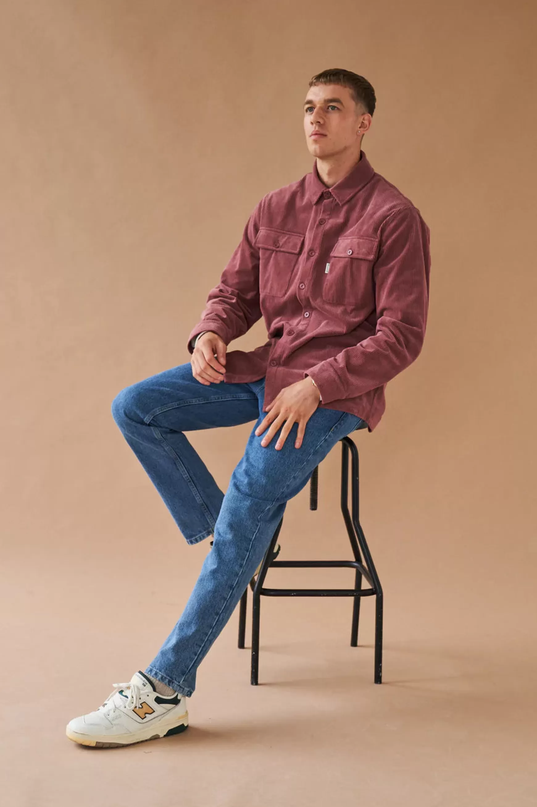 bound 'Rouge' Corduroy Button Up Overshirt Discount