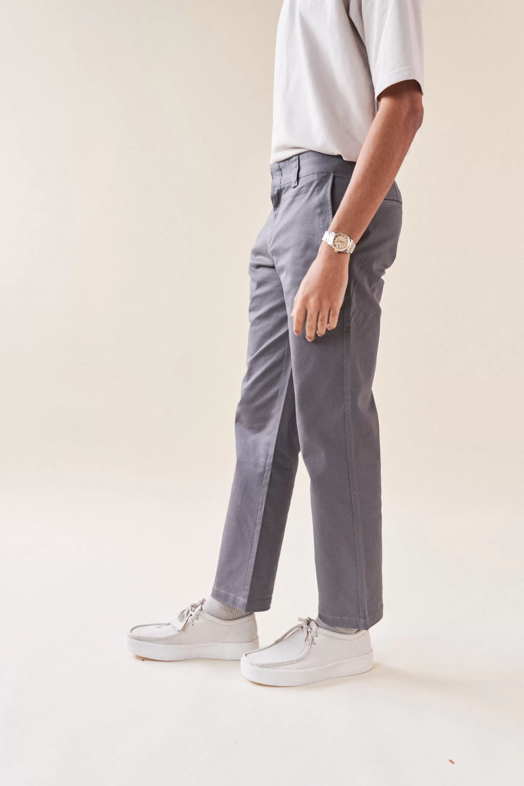 bound 'stamford' Chino Trouser - Grey Shop