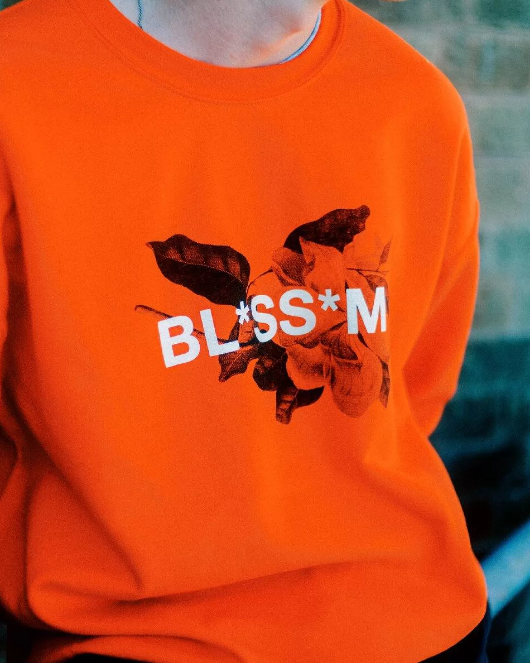 The Colour Collective Colour Collective 'Blossom' Sweater - Blood Orange Discount