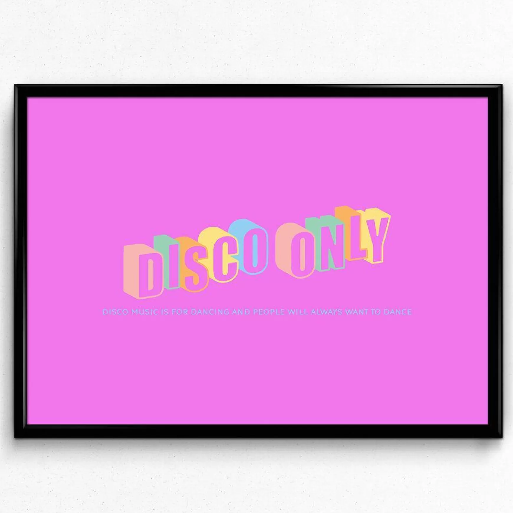 DISCO ONLY Dancers Print Cheap