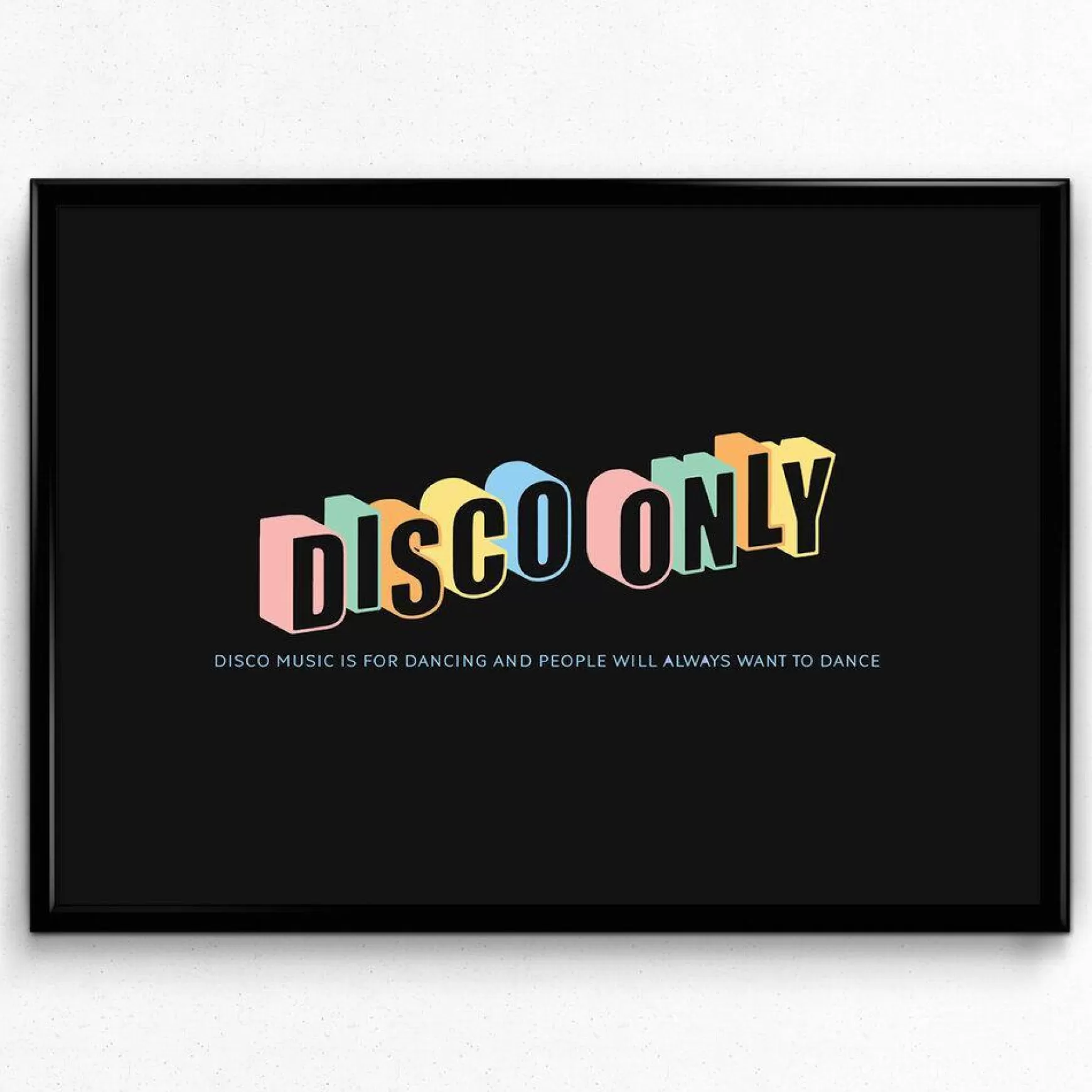 DISCO ONLY Dancers Print Cheap