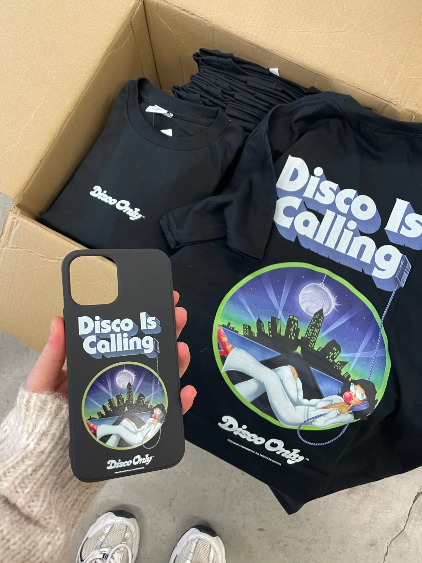 DISCO ONLY 'Disco Is Calling' Phone Case - Black Store