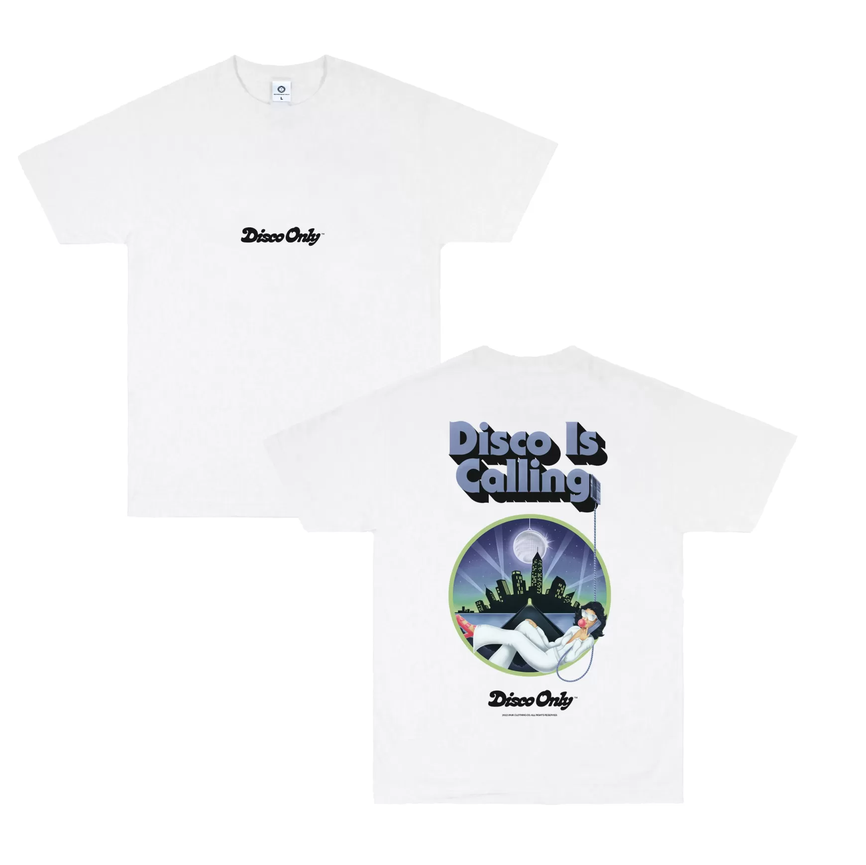 DISCO ONLY 'Disco Is Calling' Tee - White Online