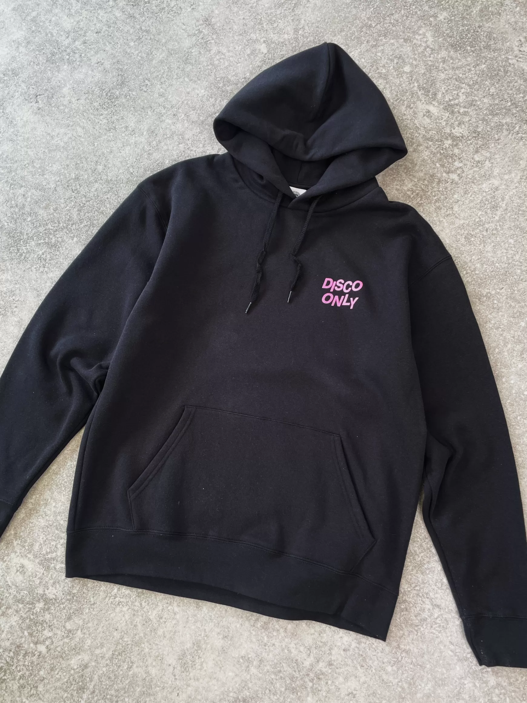 DISCO ONLY 'Everybody Dance' Hoodie - Black New