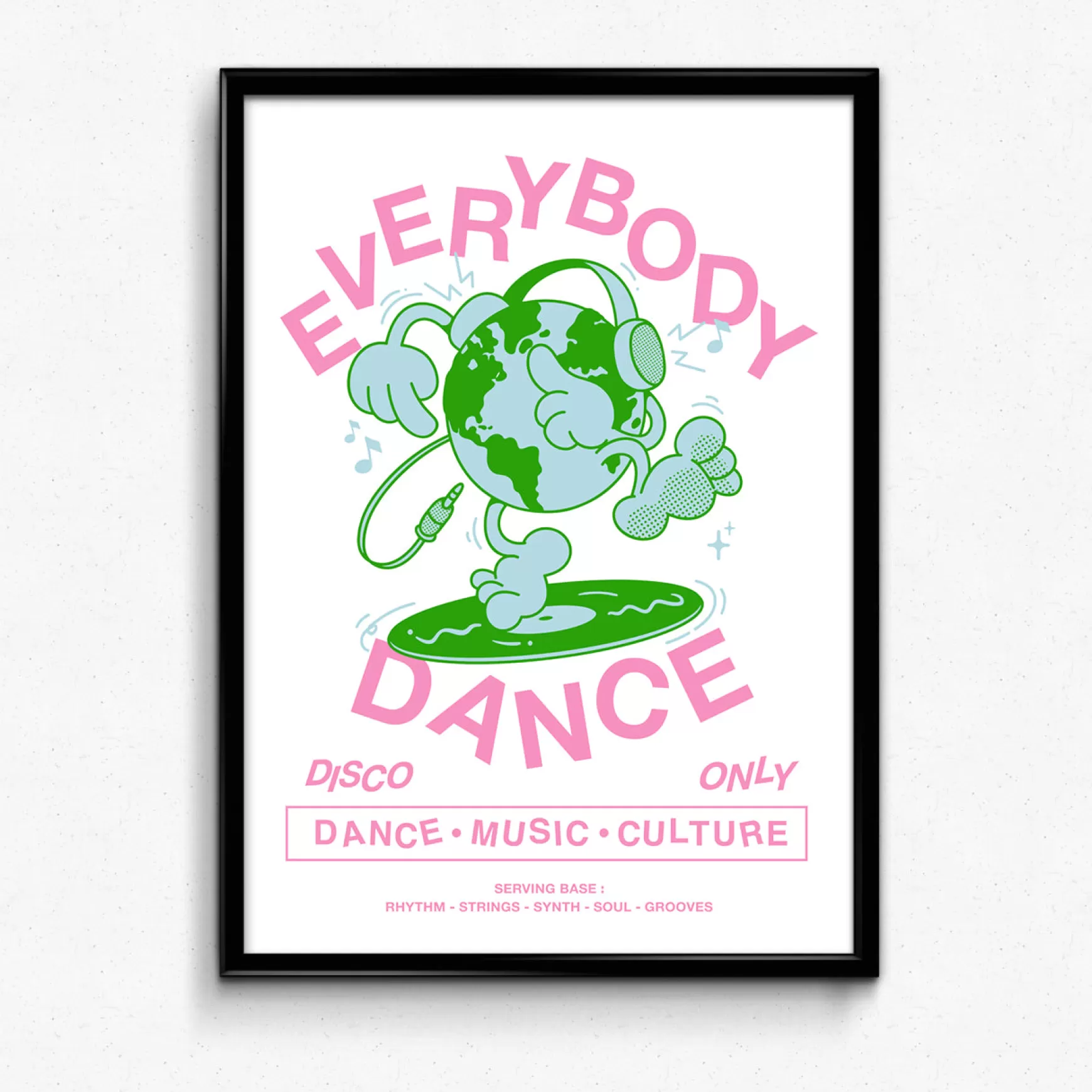 DISCO ONLY 'Everybody Dance' Print Online