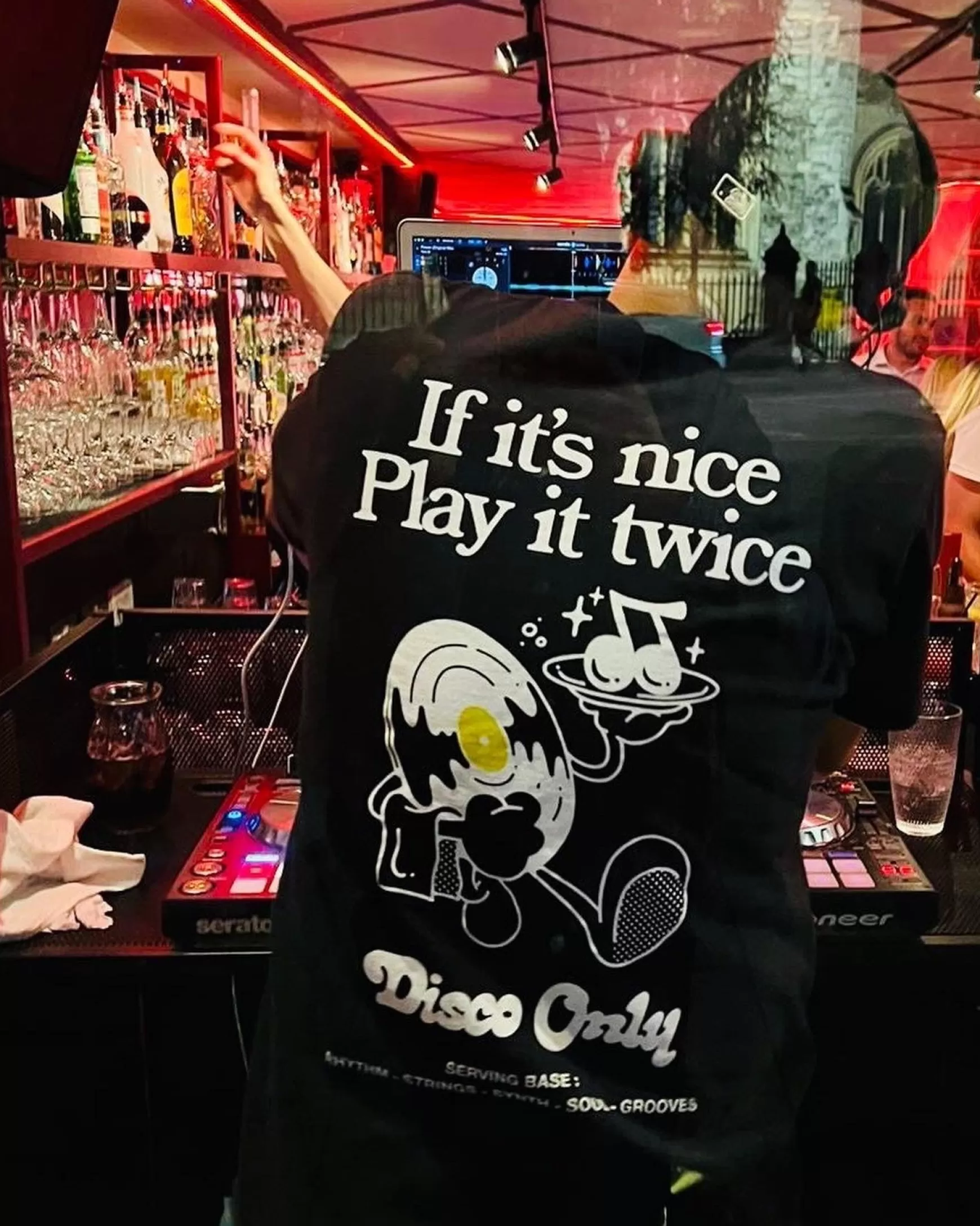 DISCO ONLY 'Play It Twice V2' Tee - Black Online