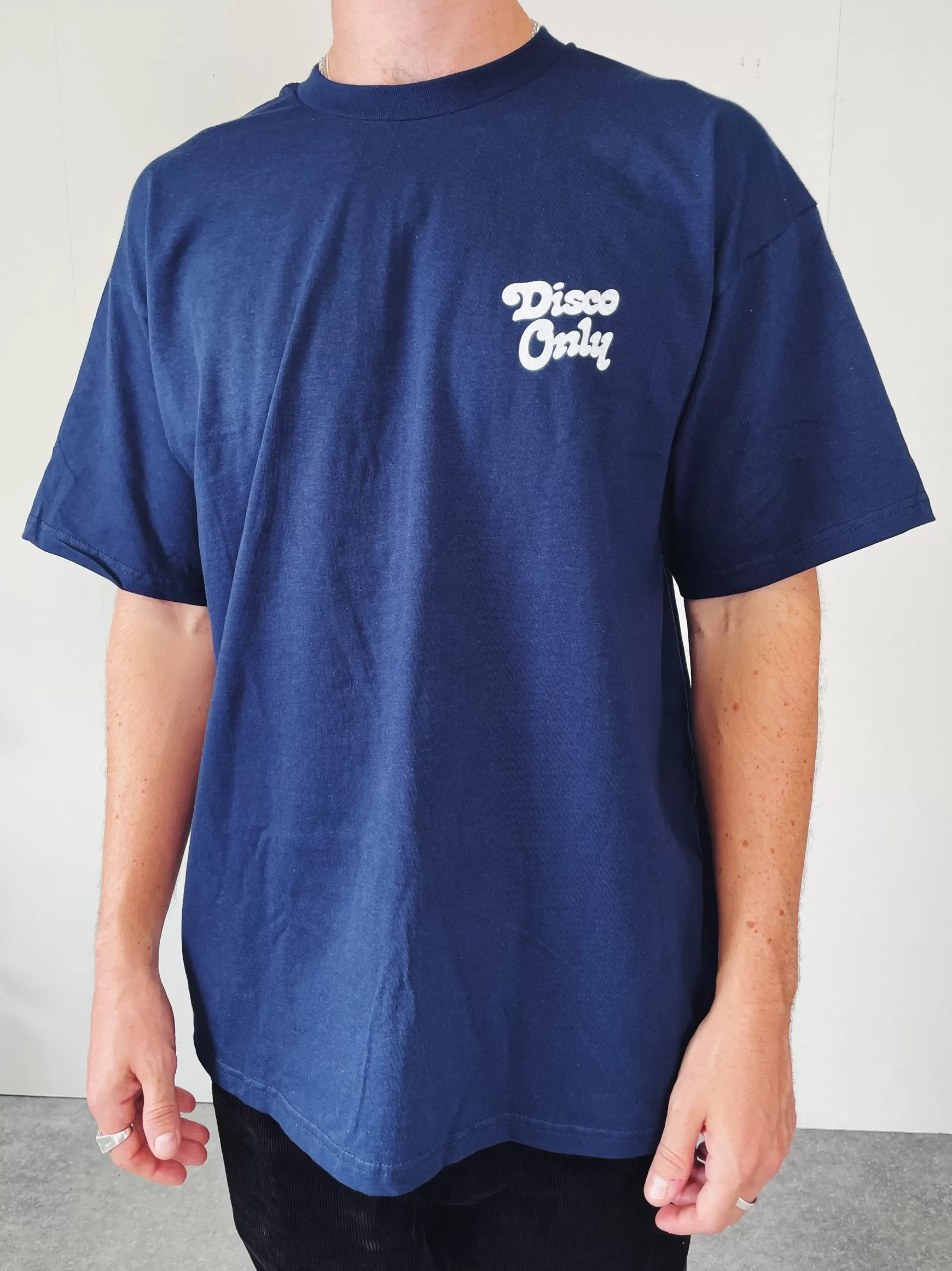 DISCO ONLY 'Play It Twice V2' Tee - Navy Fashion