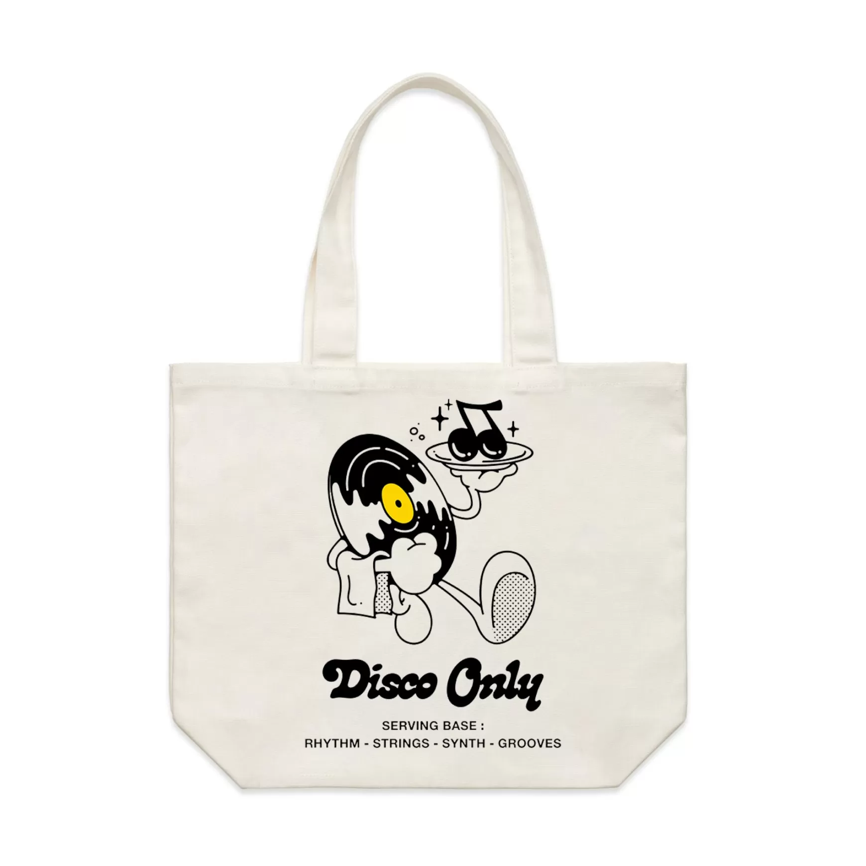 DISCO ONLY 'Play It Twice V2' Tote Bag - Natural New