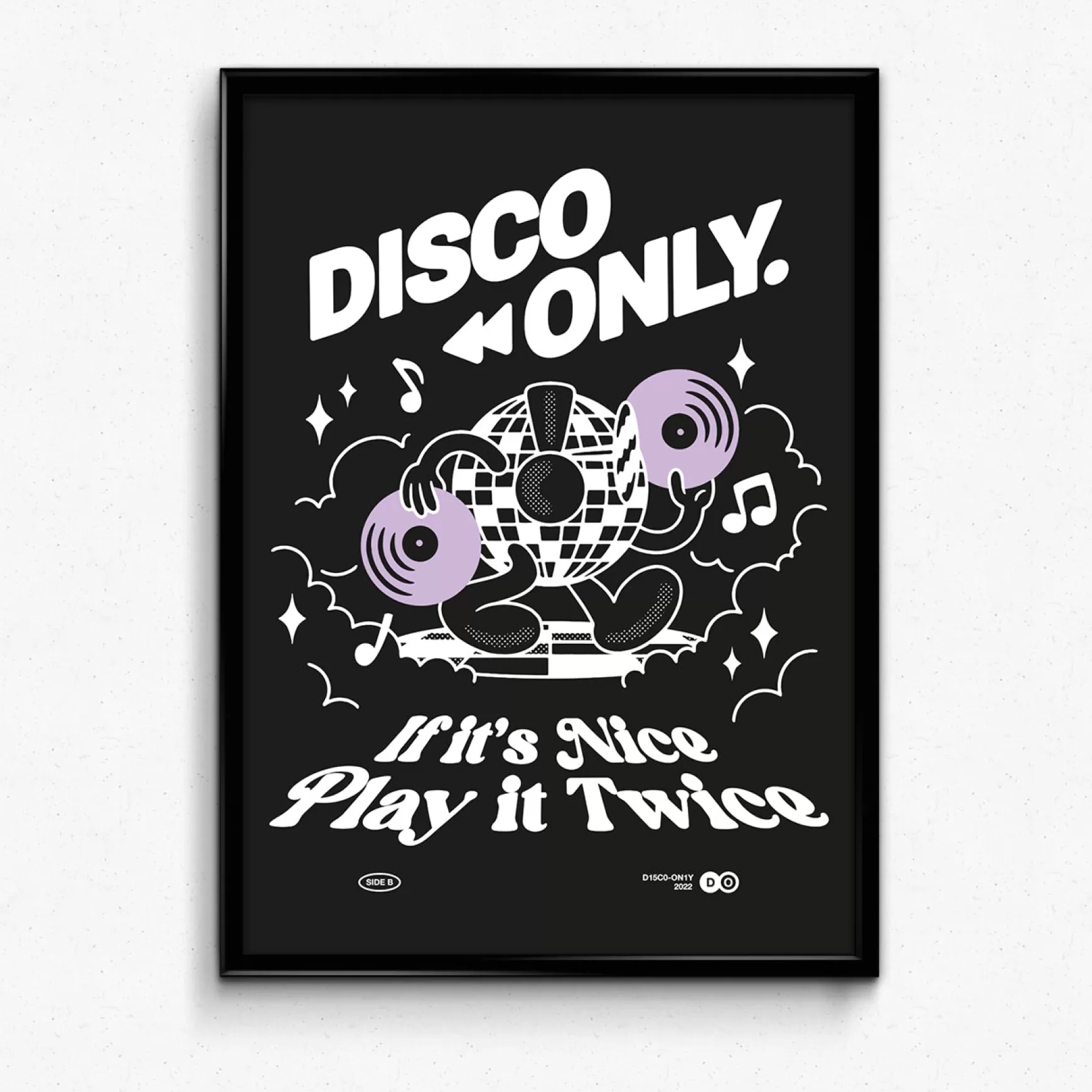 DISCO ONLY 'Play It Twice V4' Print Best