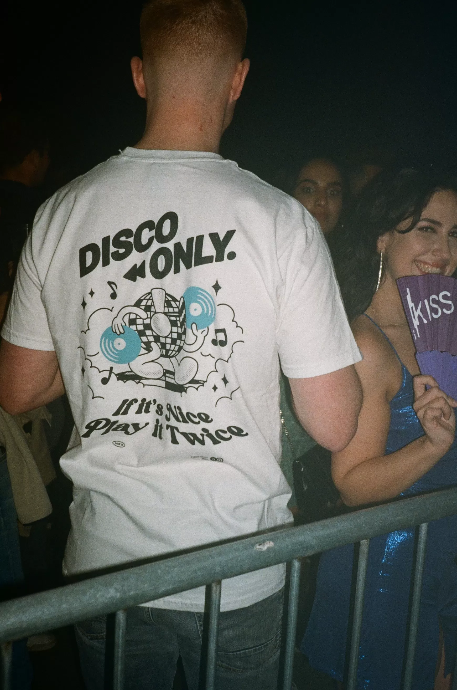 DISCO ONLY 'Play It Twice V4' Tee - White Cheap