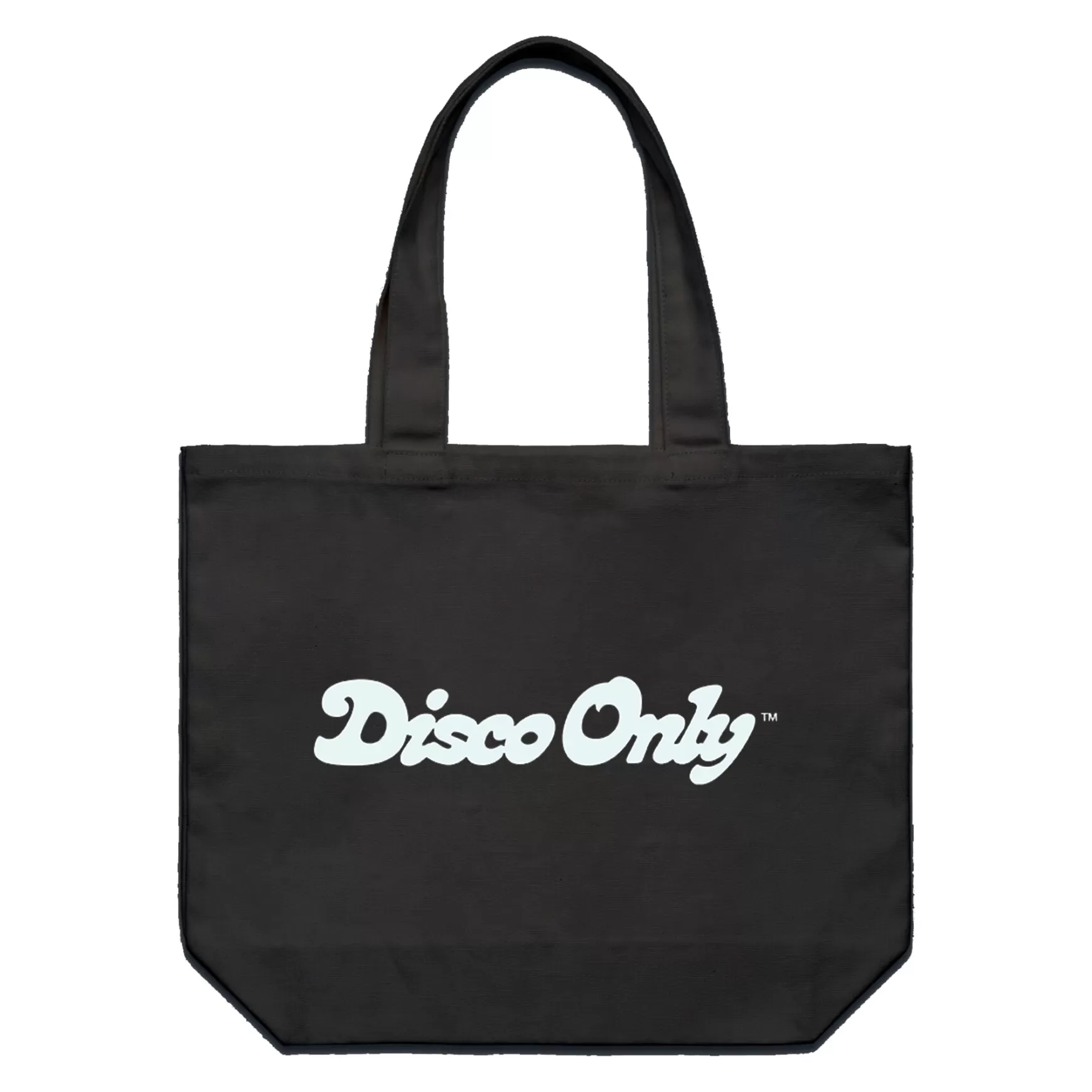 DISCO ONLY 'script' Tote Bag - Black Hot