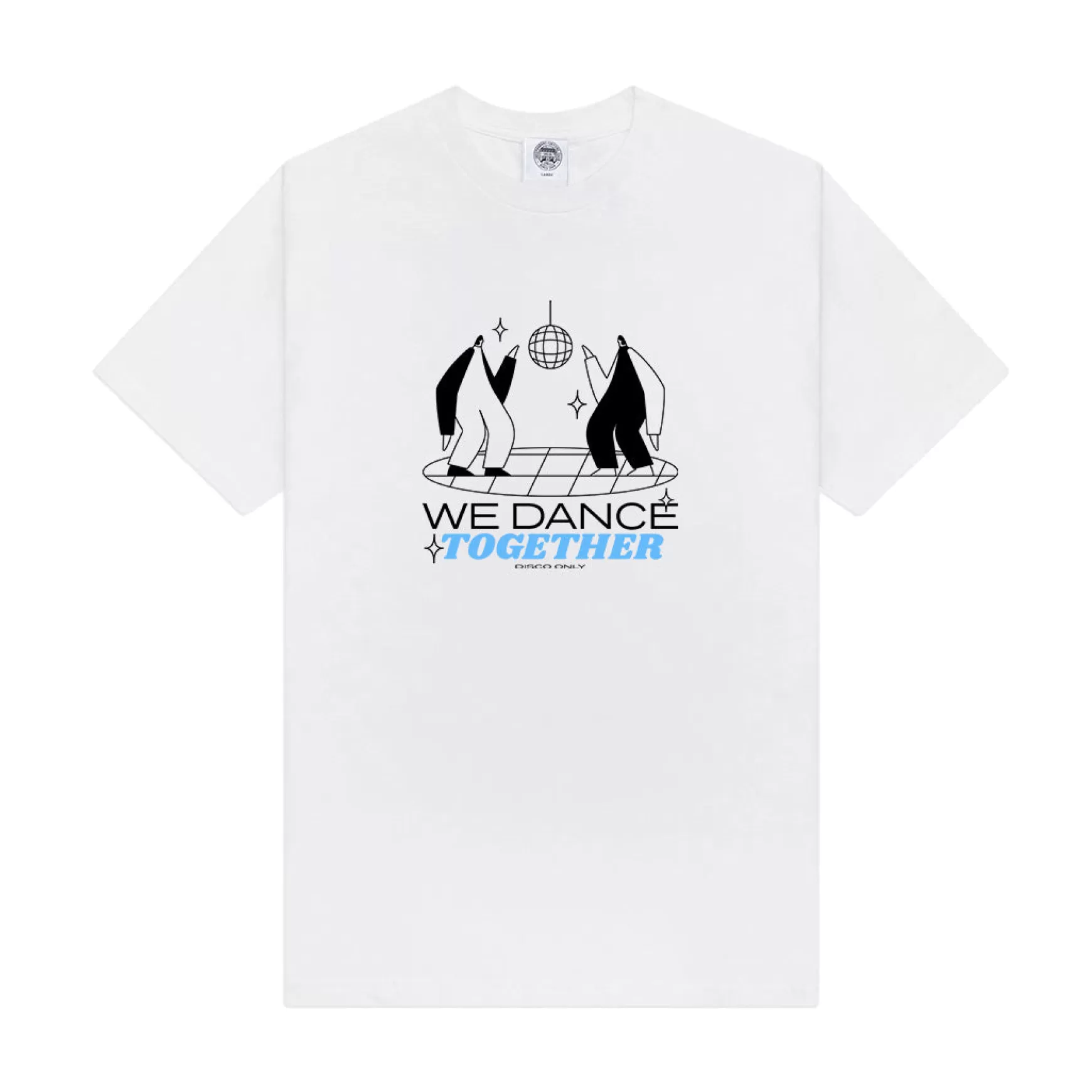 DISCO ONLY 'We Dance Together' Tee - White Clearance