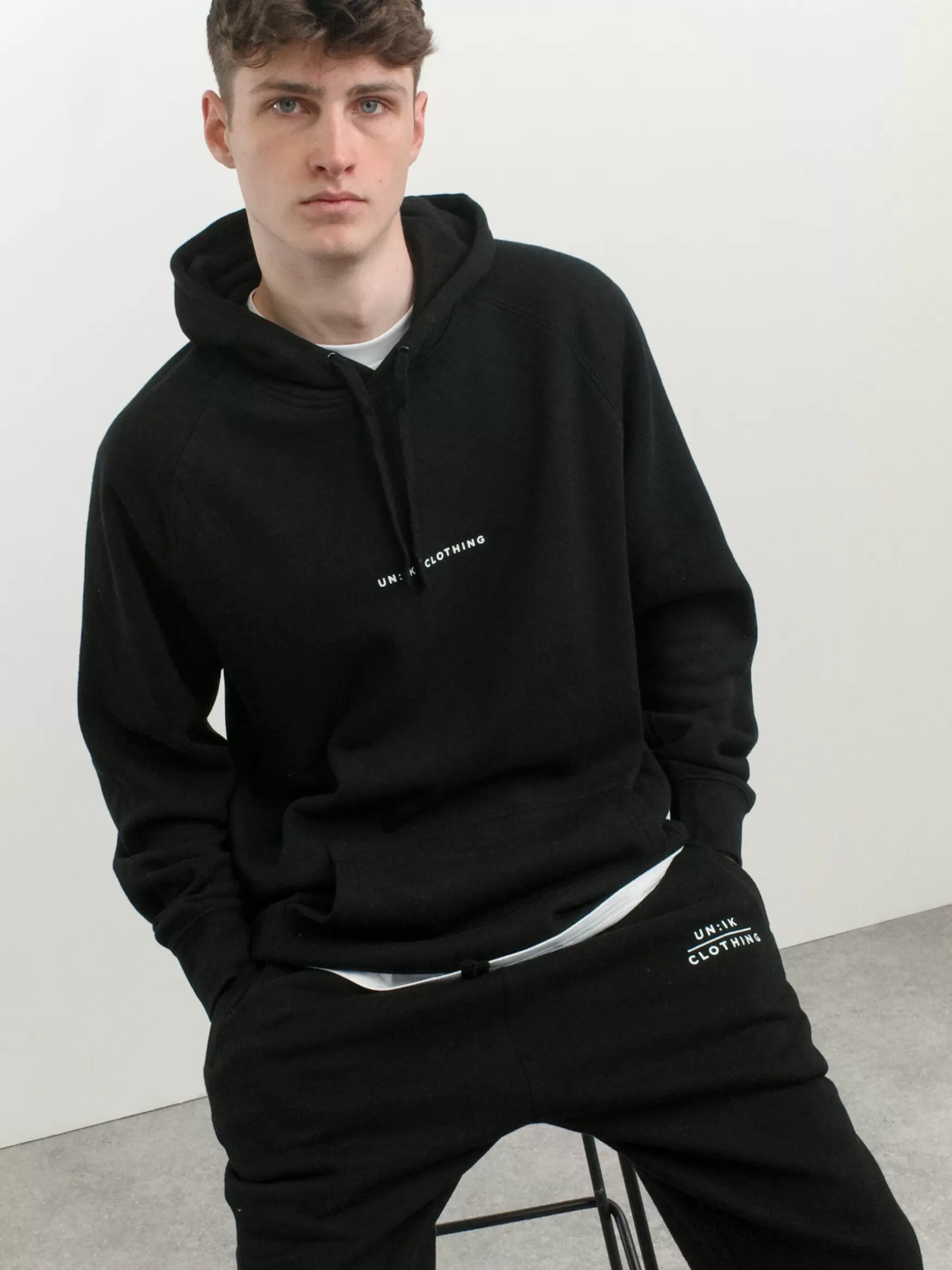 UN:IK Essentials Essentials 'Premium Basics' Hoodie - Black Hot