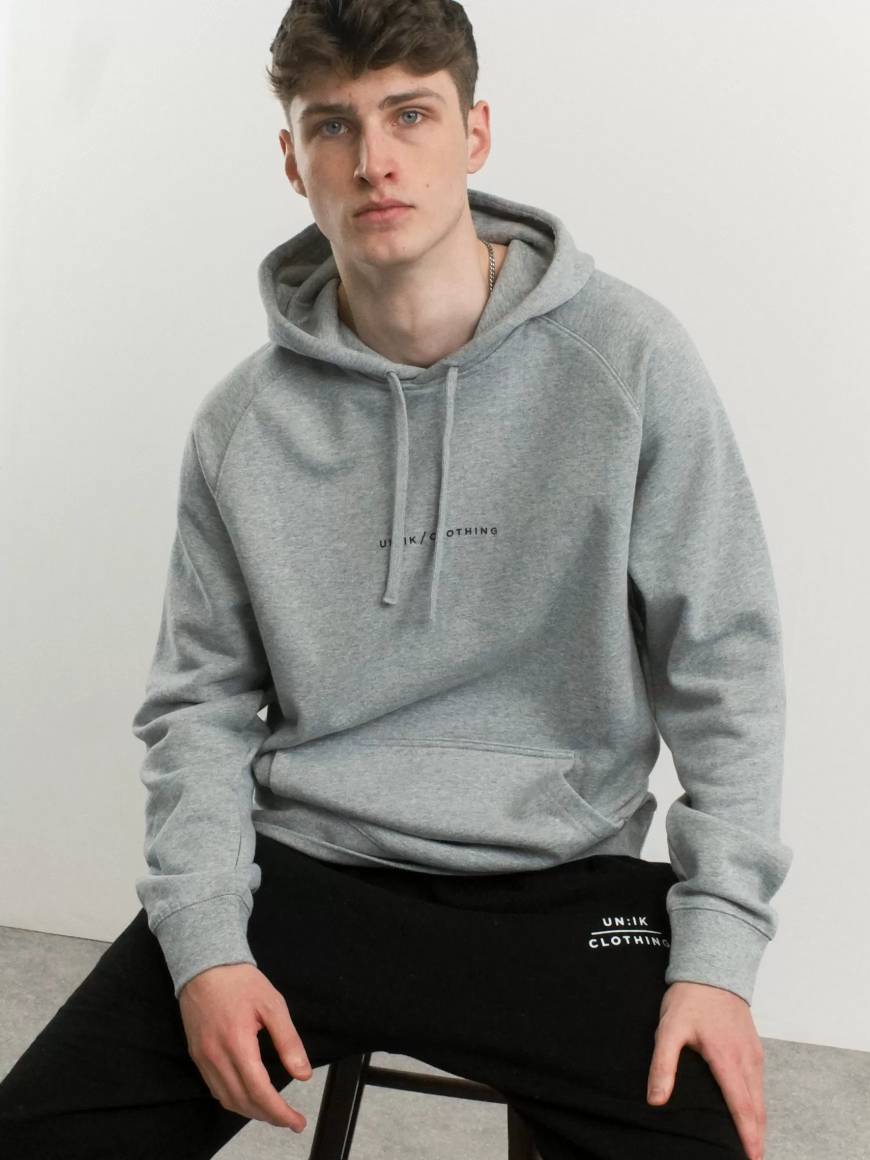 UN:IK Essentials Essentials 'Premium Basics' Hoodie - Grey Cheap