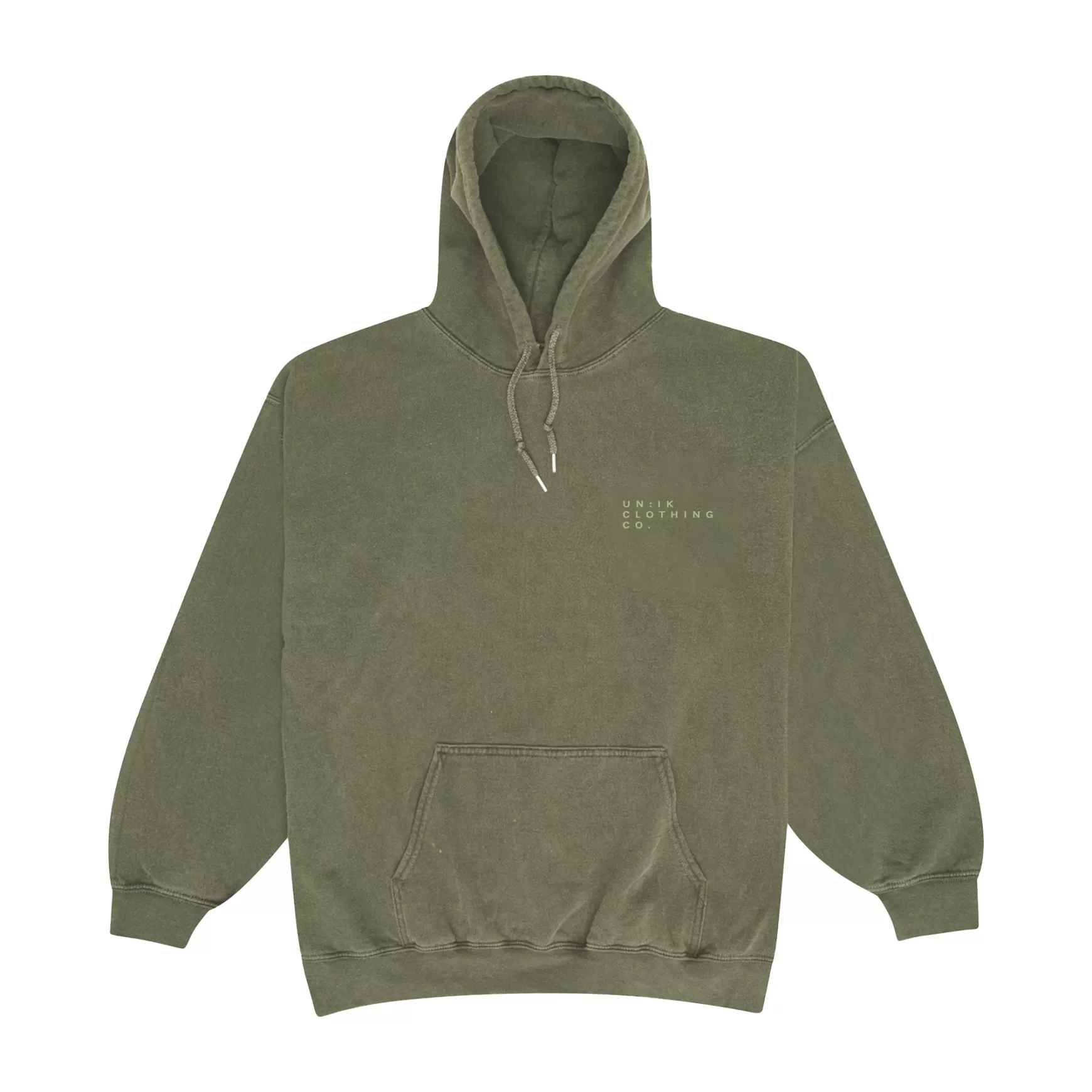 UN:IK Essentials Essentials 'sets' Vintage Washed Hoodie - Khaki New