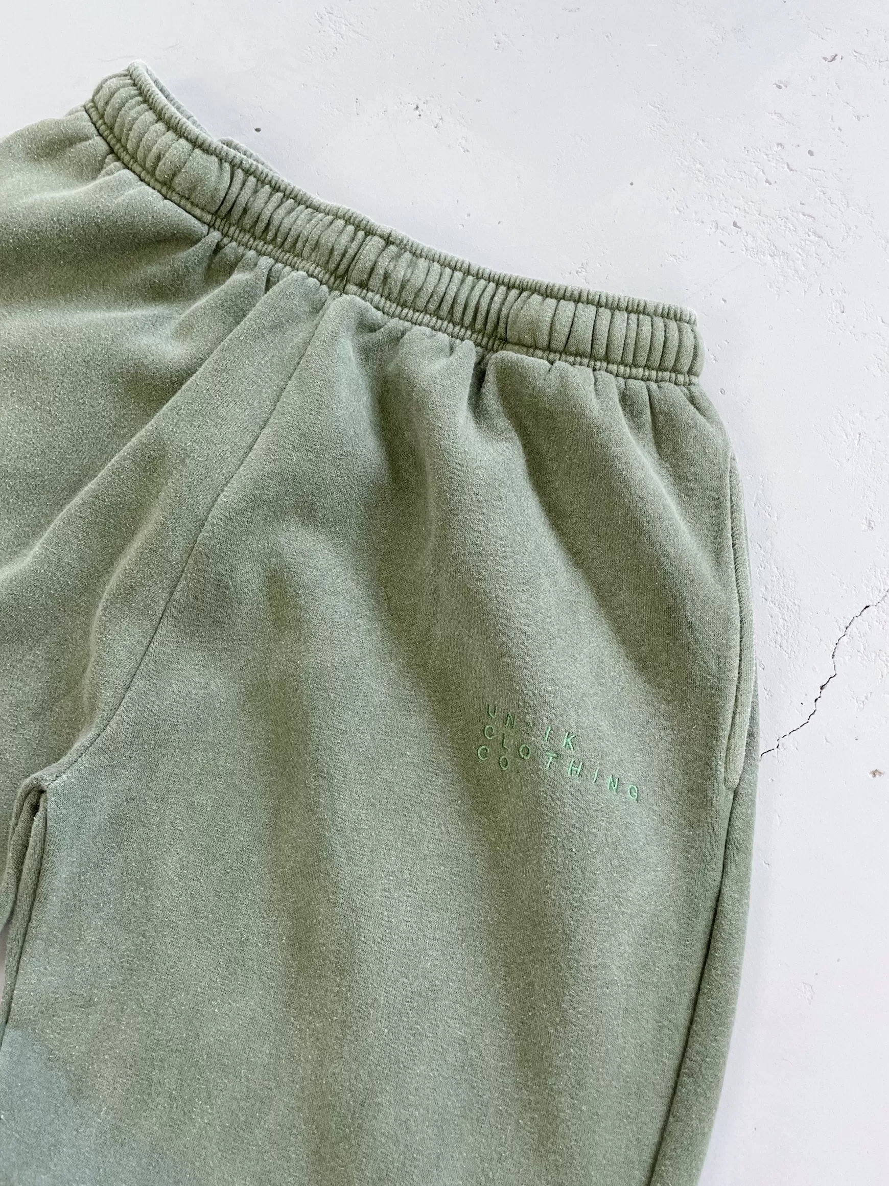 UN:IK Essentials Essentials 'sets' Vintage Washed Joggers - Khaki Fashion