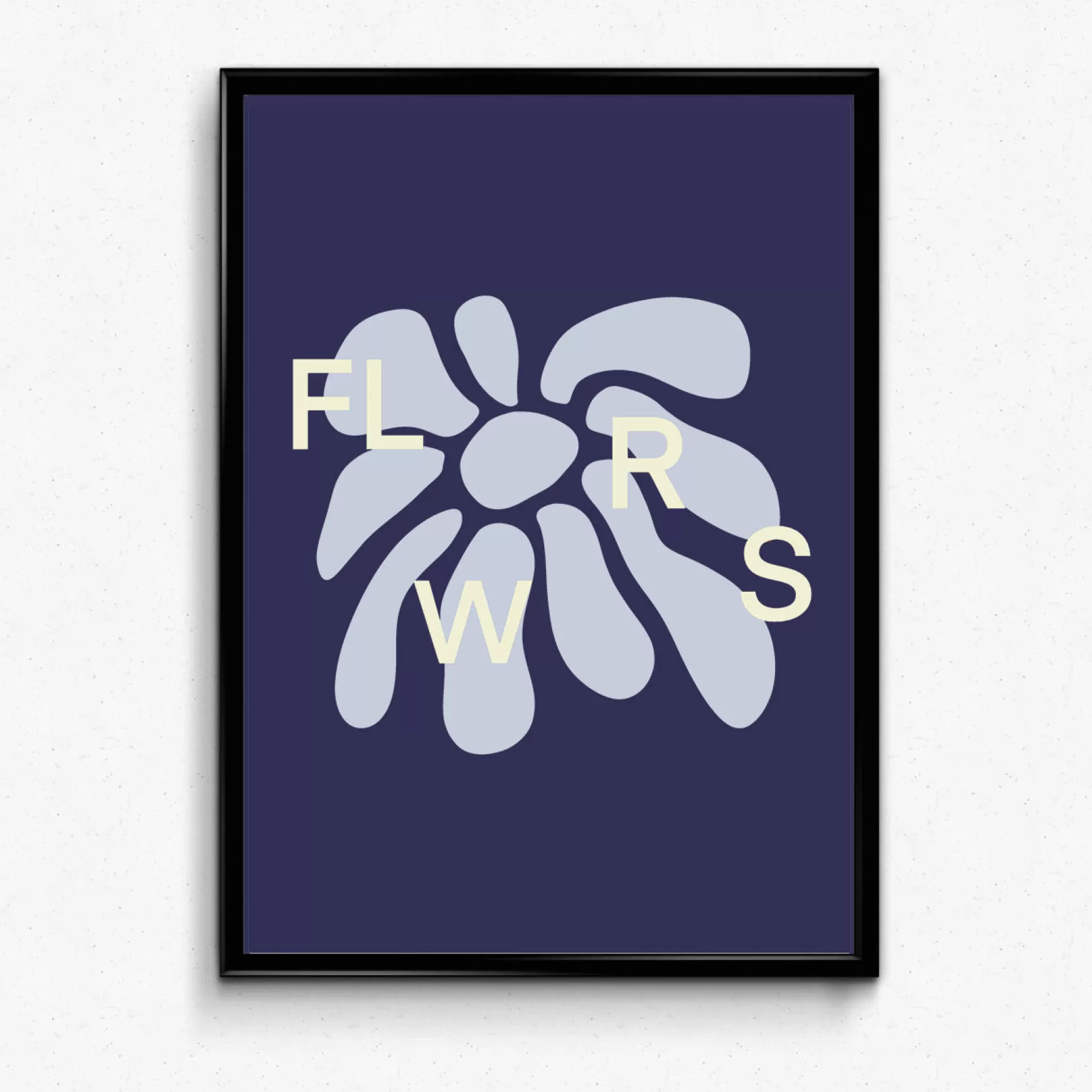 FLWRS by Chloe Hayward Flwrs Art Print - Navy Store