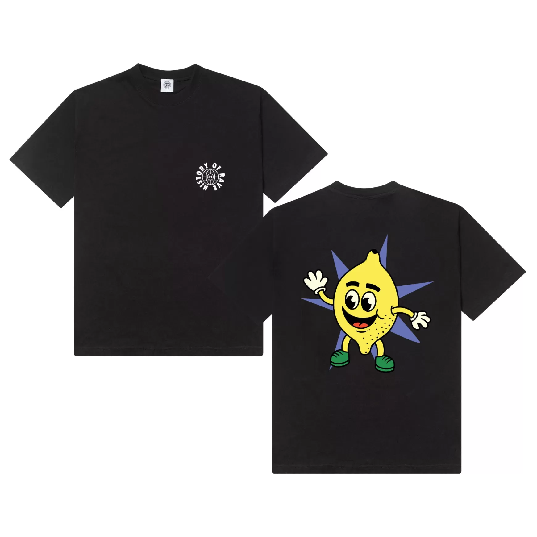 History Of Rave 'Lemon' Tee - Black Best Sale