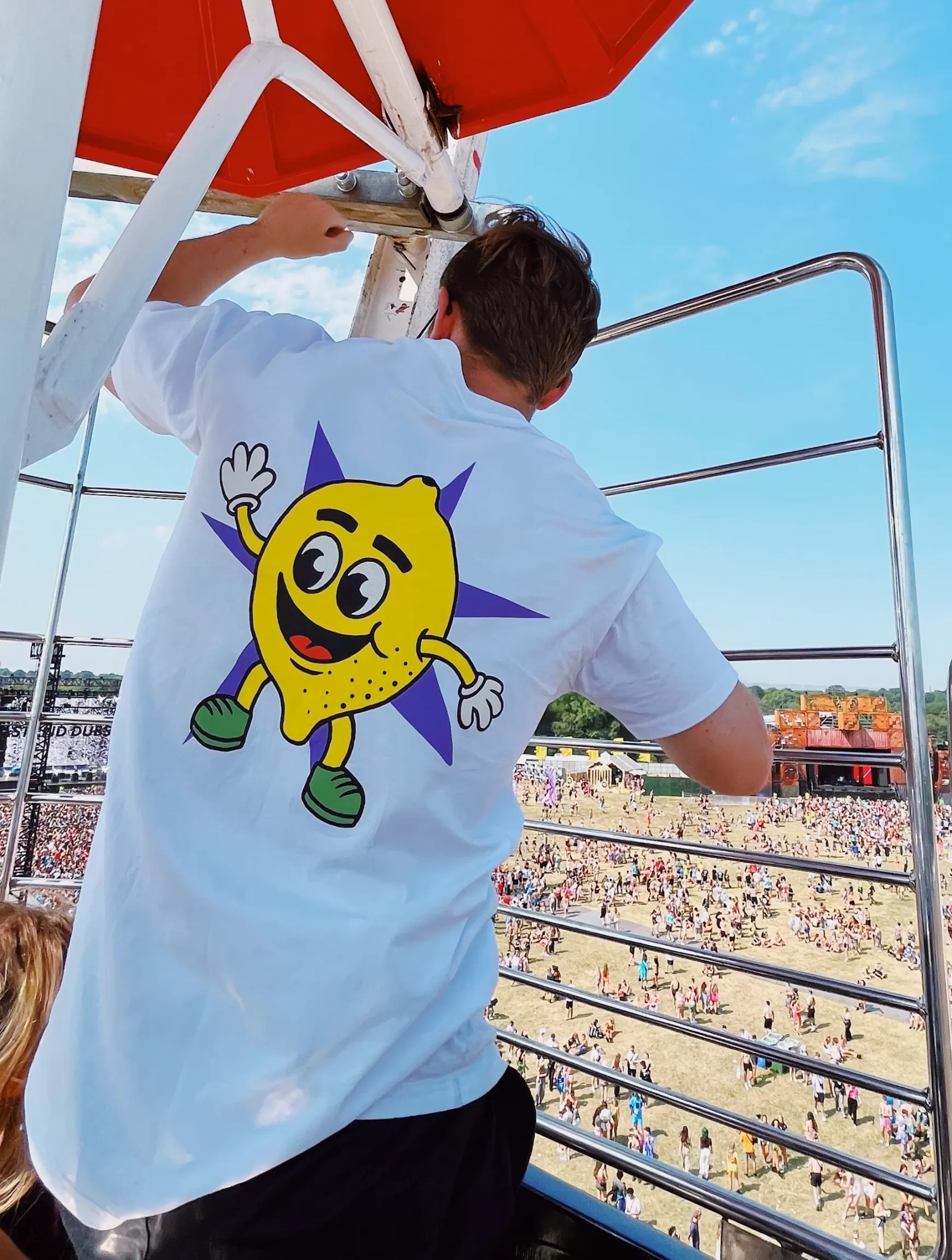 History Of Rave 'Lemon' Tee - White Cheap