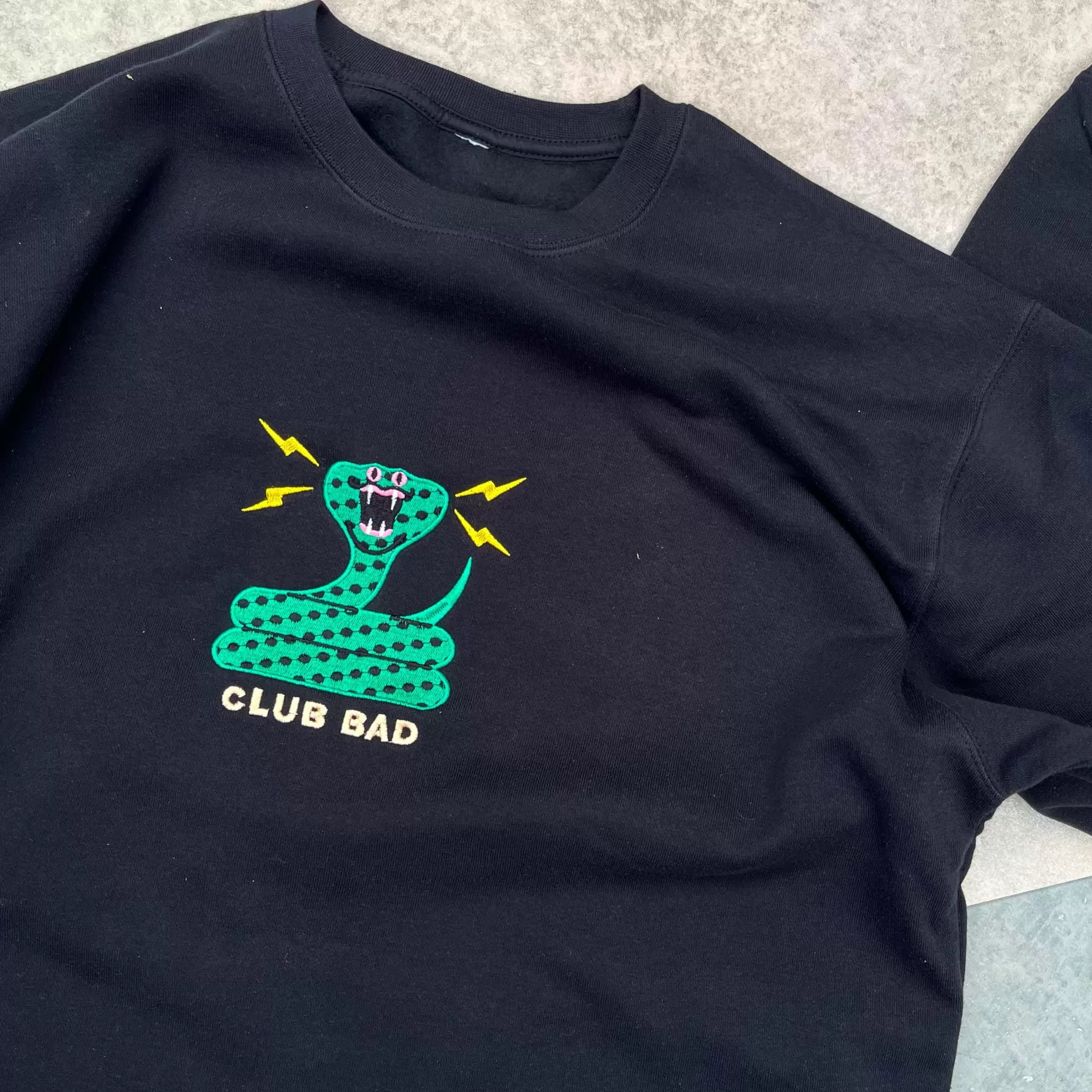 Melé x Club Bad Mele X Club Bad 'Cobra' Embroidered Sweater Outlet