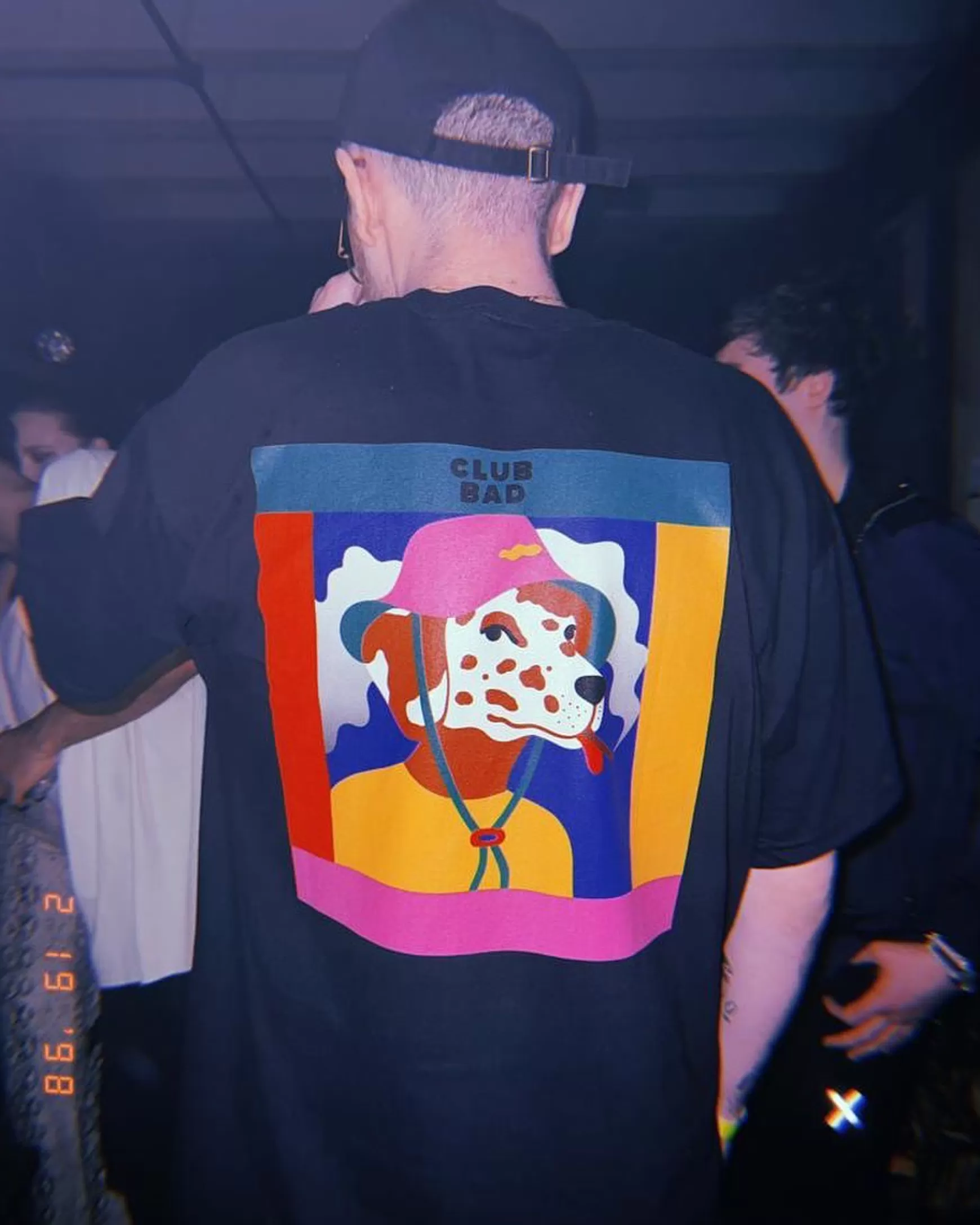 Melé x Club Bad Mele X Club Bad 'Dalmatian' Tee - Black New