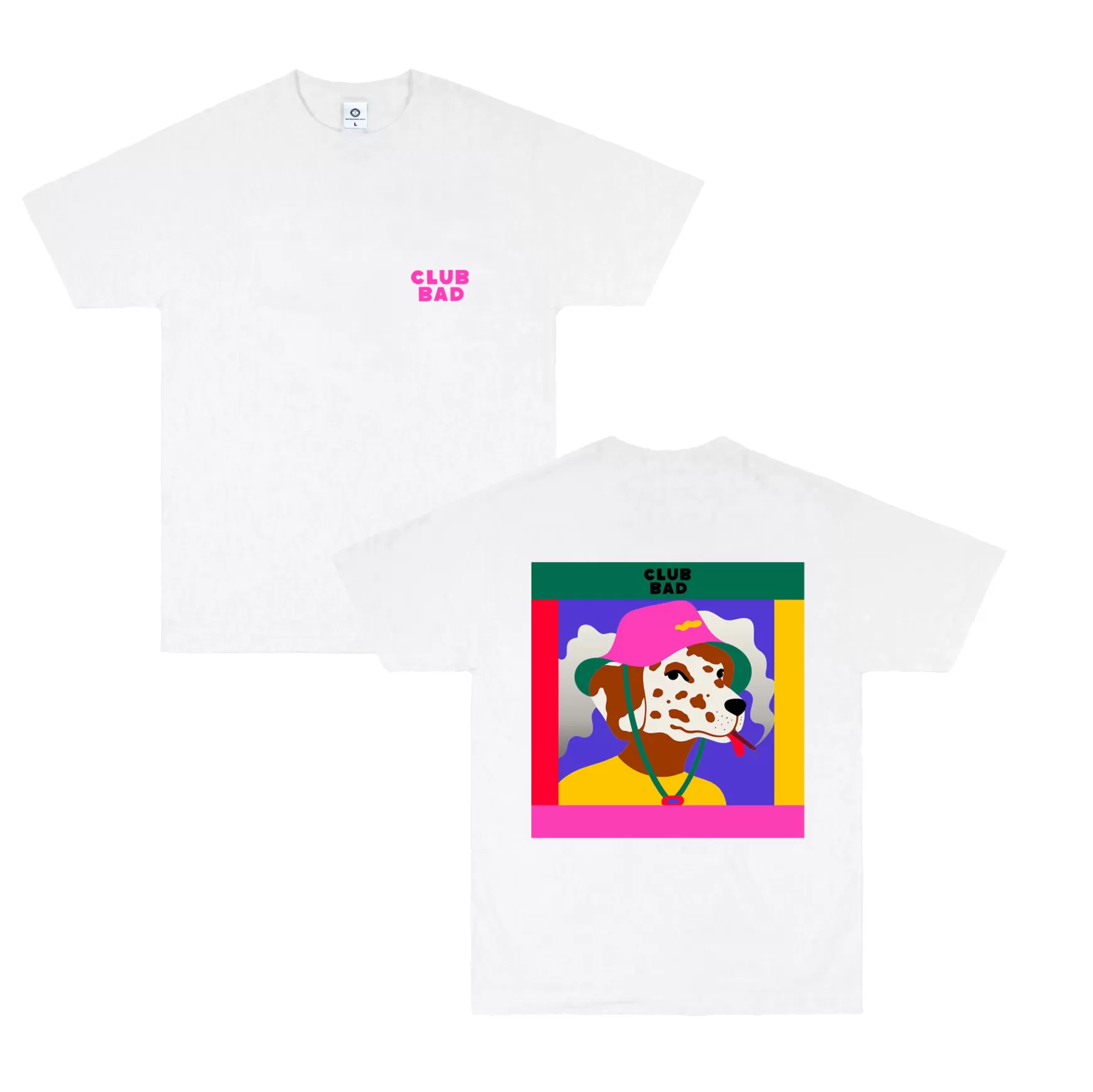 Melé x Club Bad Mele X Club Bad 'Dalmatian' Tee - White Shop