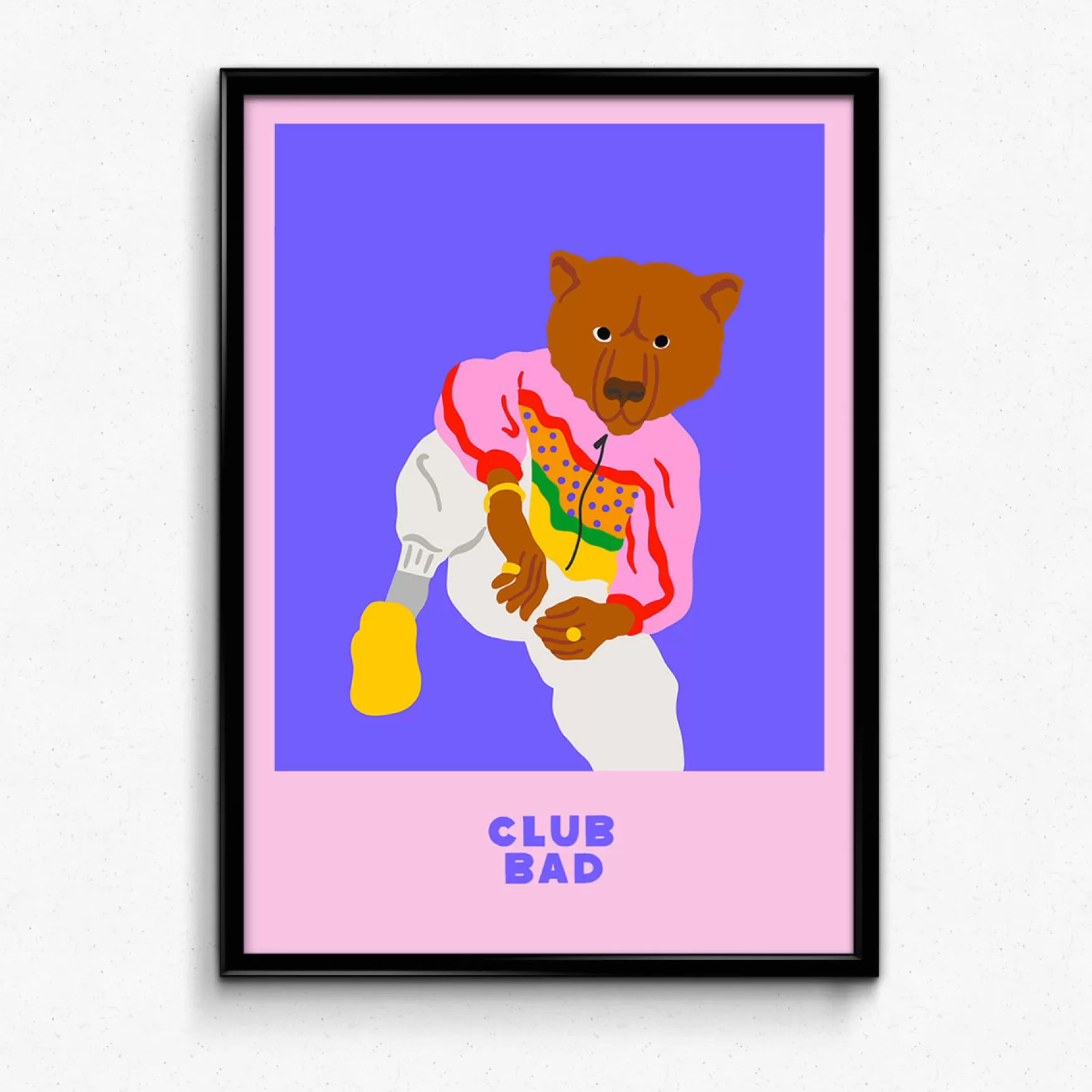 Melé x Club Bad Mele X Club Bad 'Ghetto Bear' Print Online