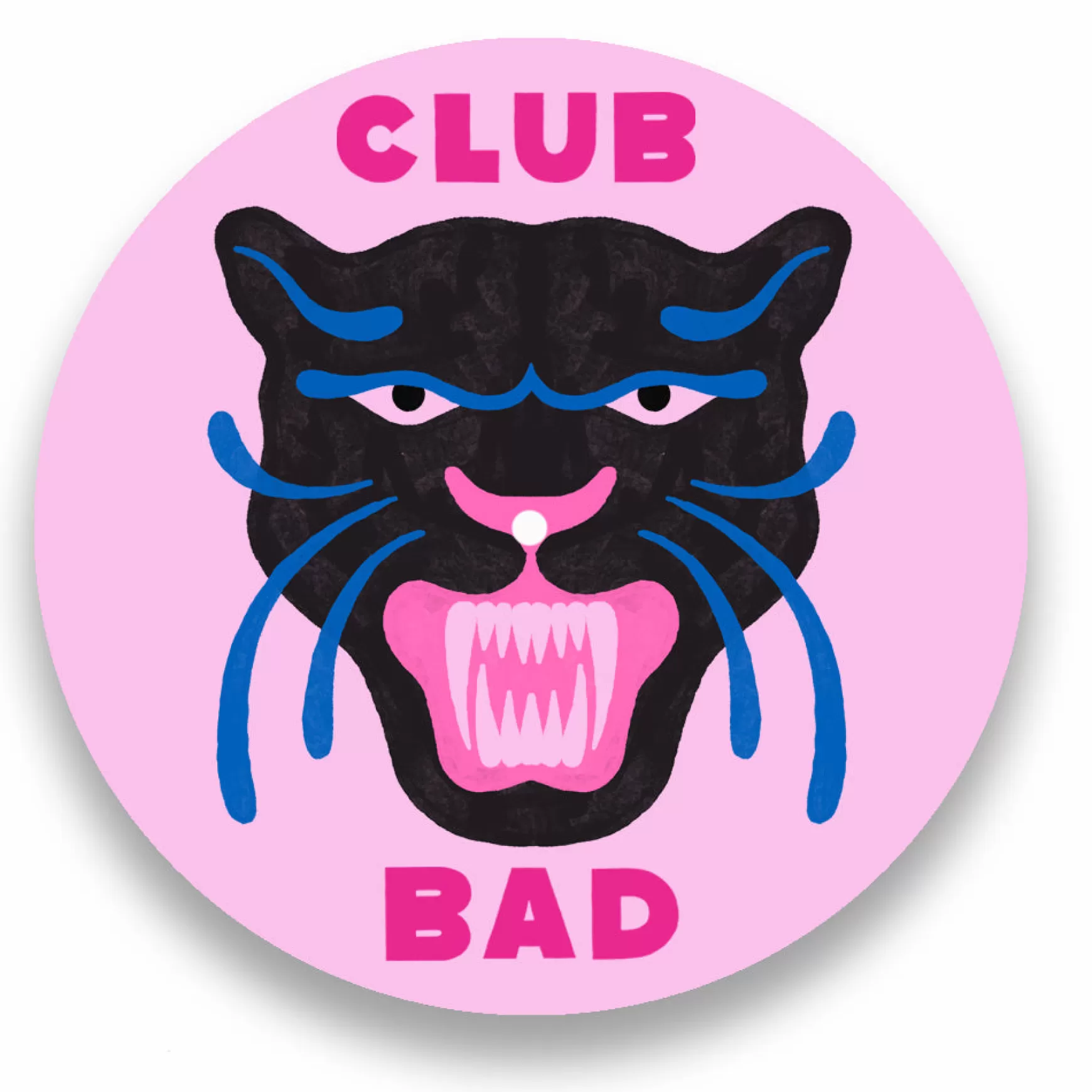 Melé x Club Bad Mele X Club Bad 'Party Panther' Vinyl Slipmat - Pink Best Sale