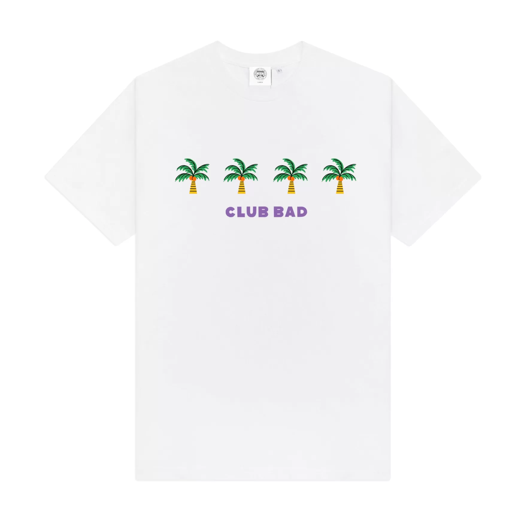 Melé x Club Bad Mele X Club Bad 'Tropical' Tee - White Shop