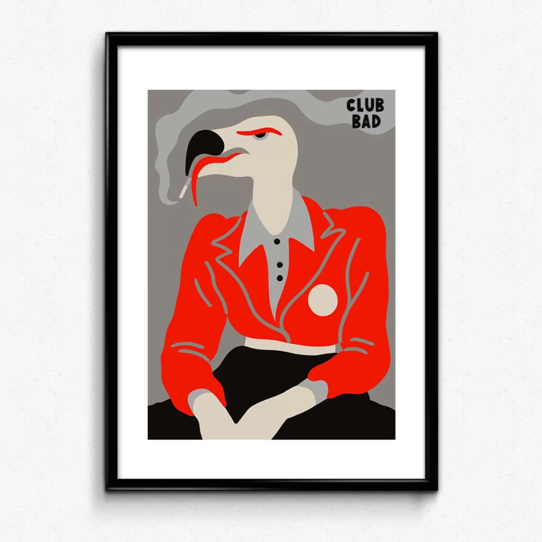 Melé x Club Bad Mele X Club Bad 'Vultures' Print Cheap