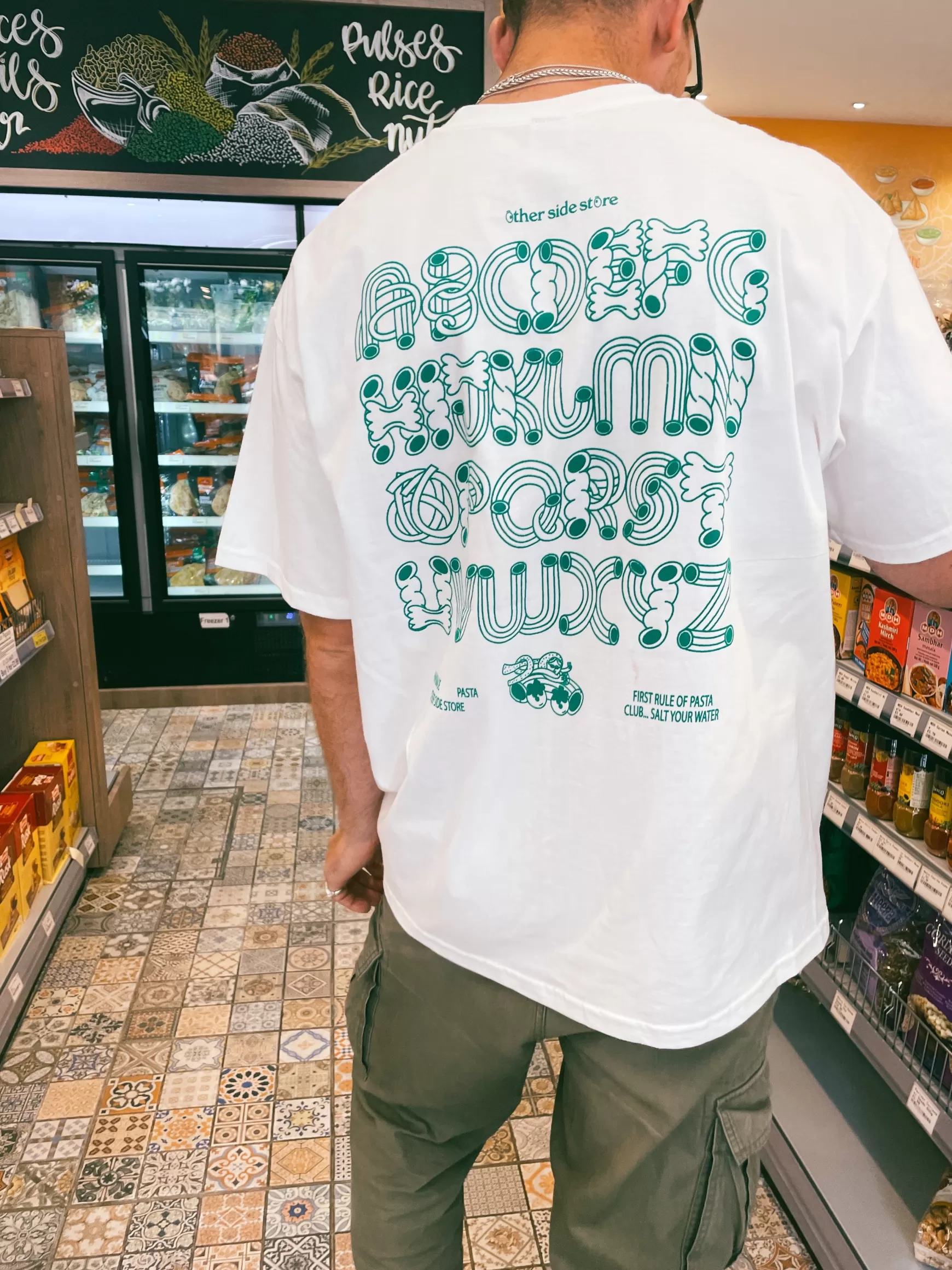 Other Side Store 'Pasta Club' Tee - White Outlet