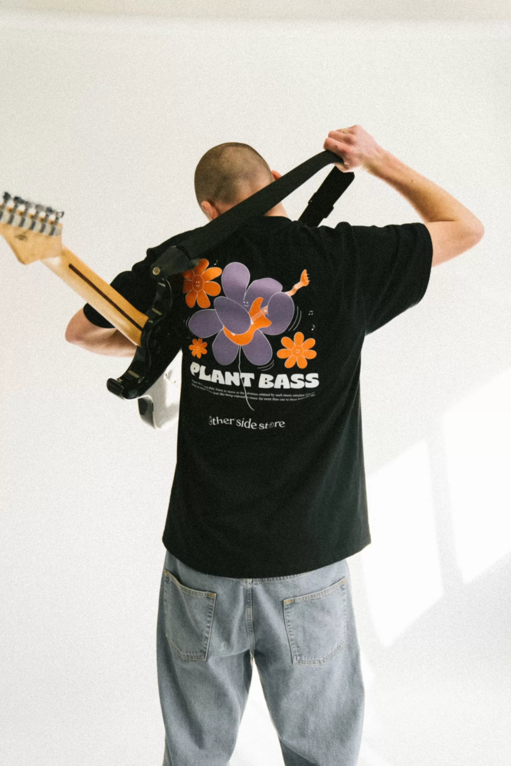 Other Side Store 'Plant Bass' Tee - Black New